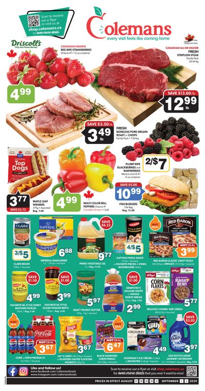 Coleman's Flyer August 27 to September 2
