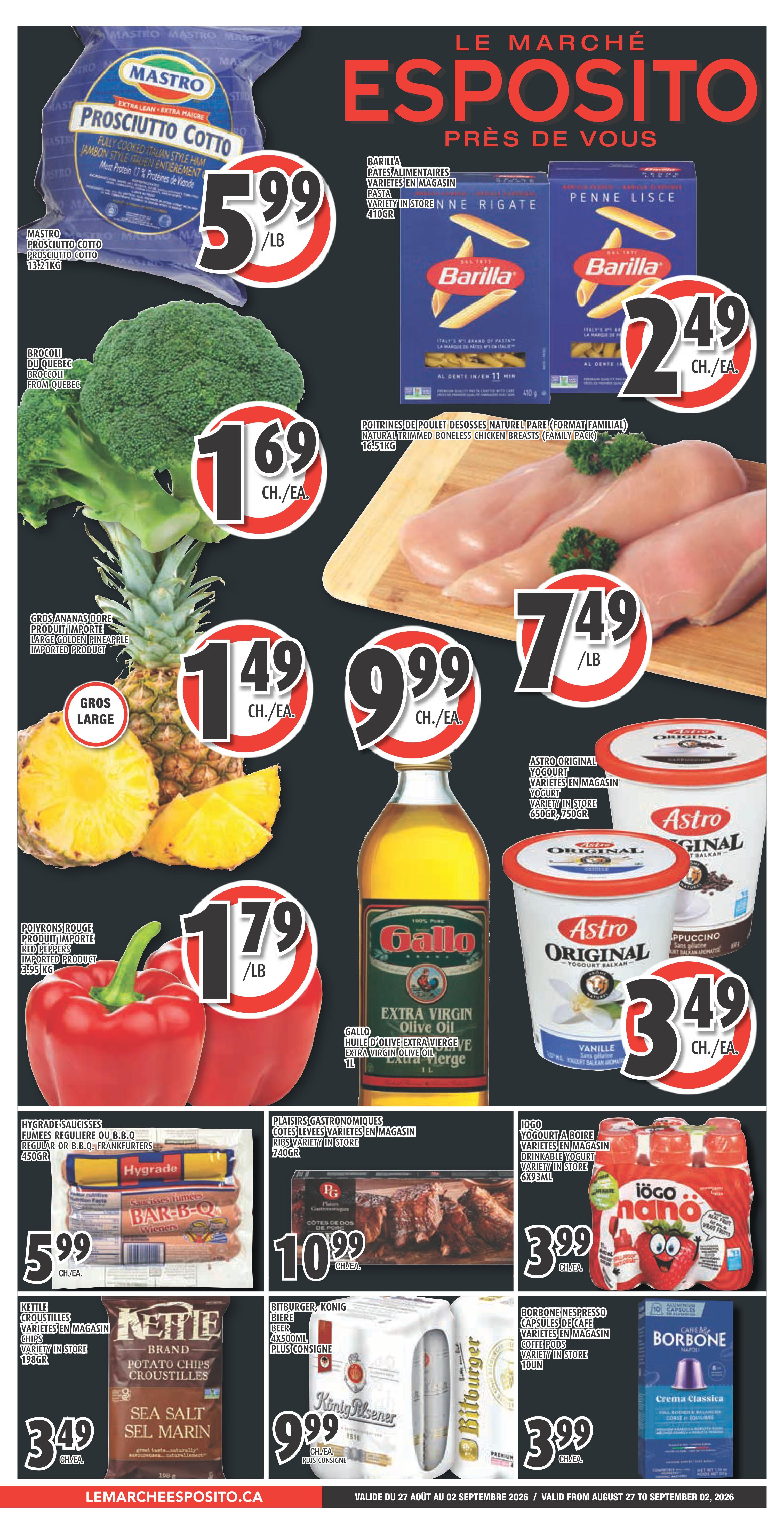 Esposito Flyer August 27 to September 2