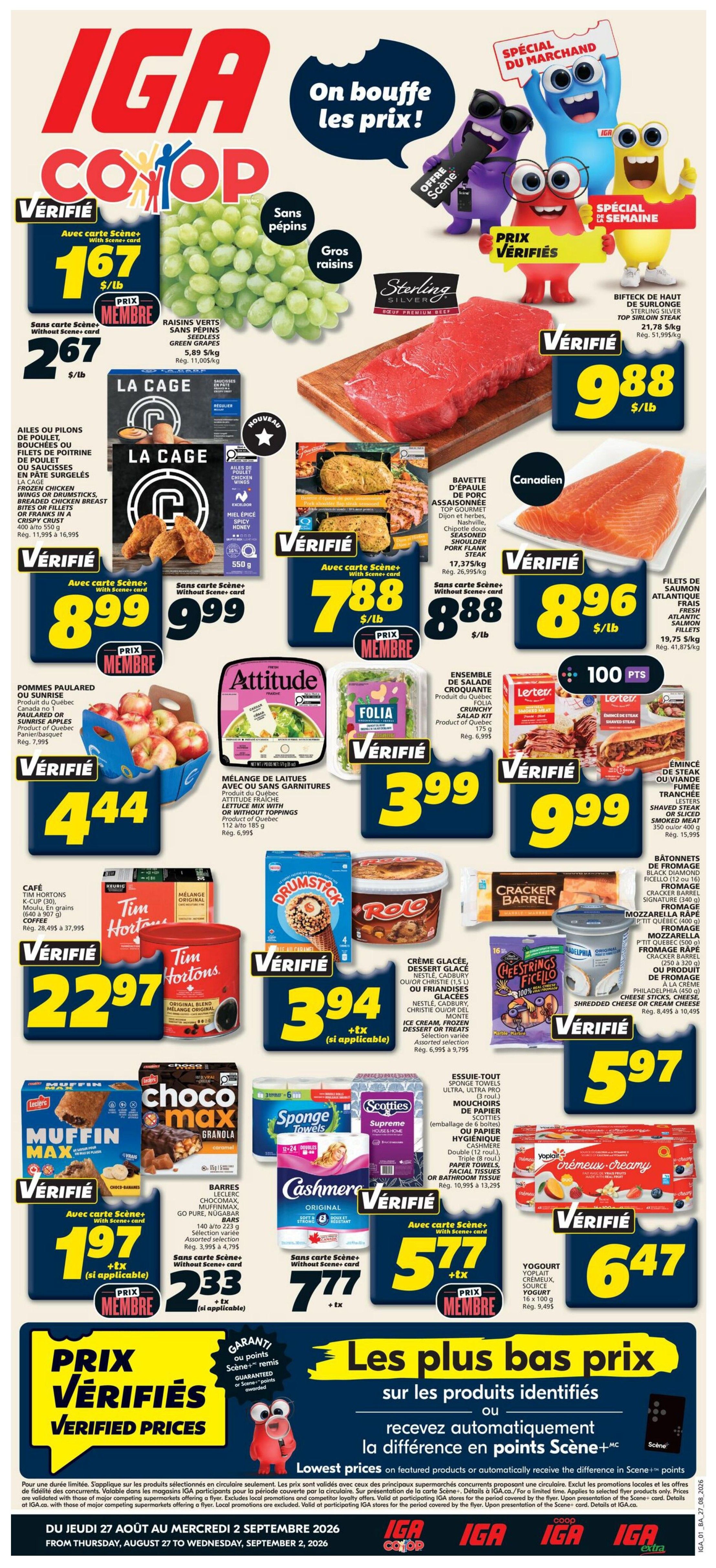 IGA (NB) Flyer August 27 to September 2