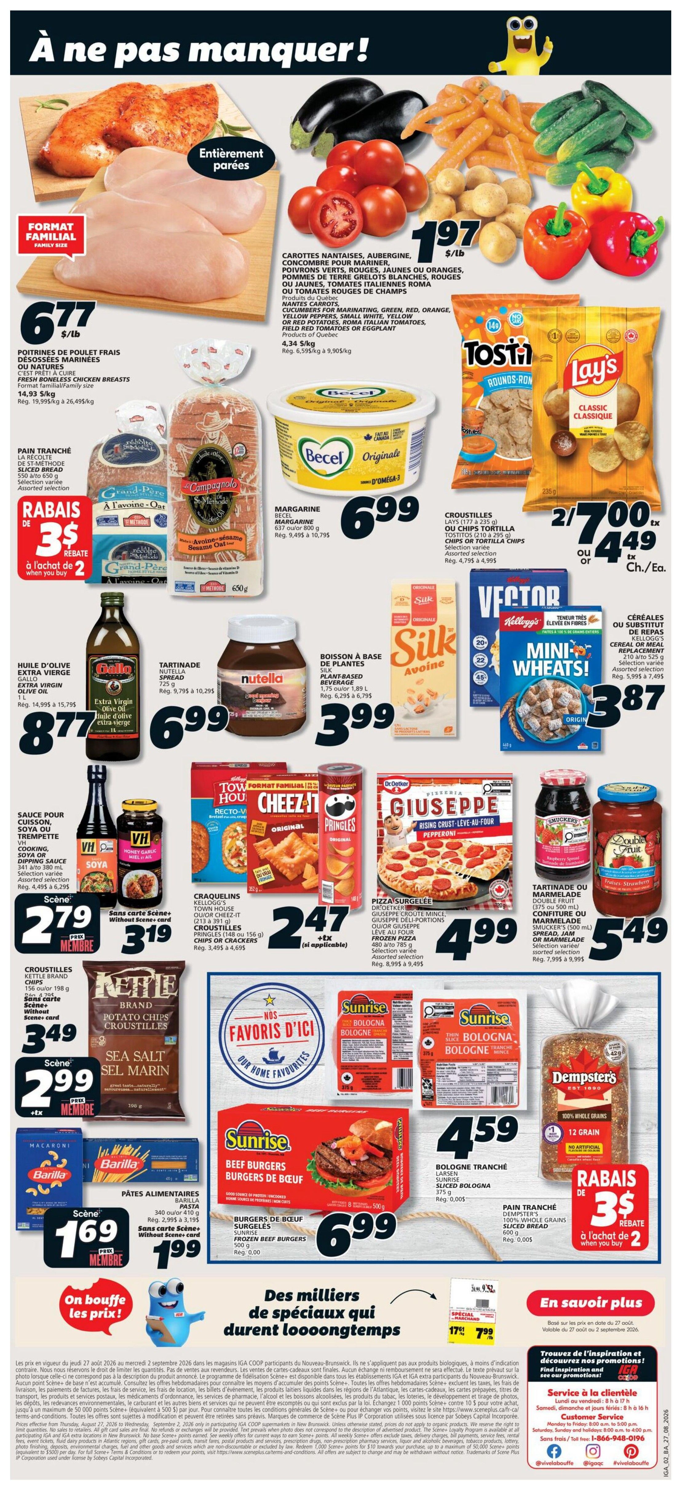 IGA (NB) Flyer August 27 to September 2
