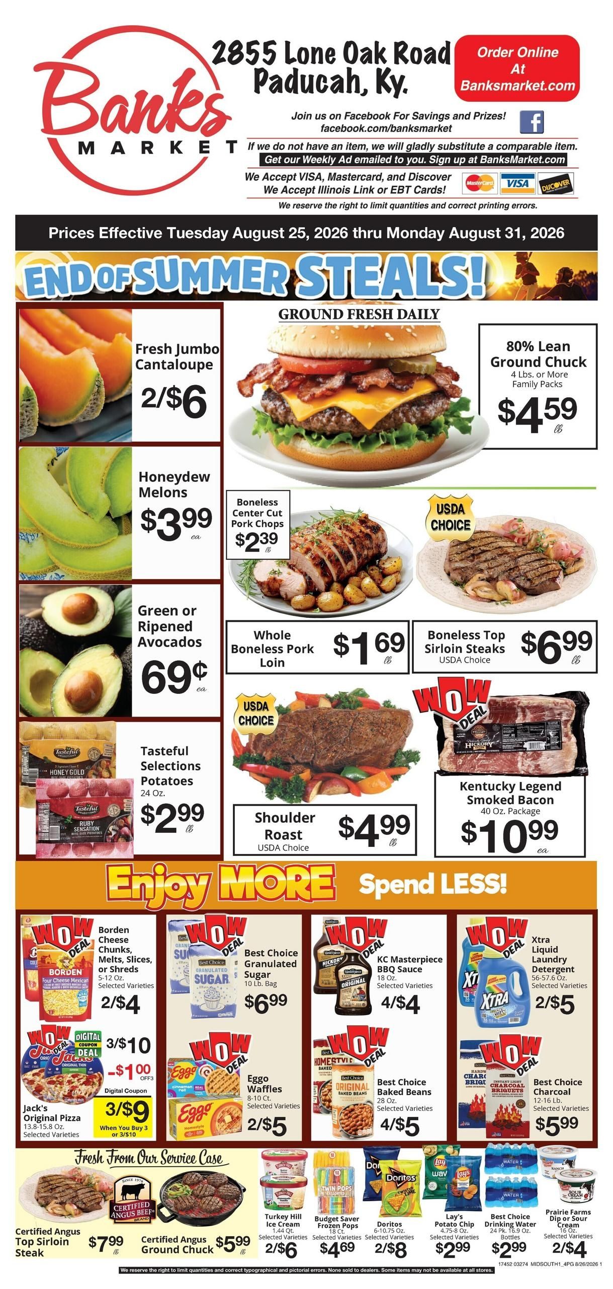 Banks Market Weekly Ad August 25 - 31, 2026