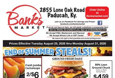 Banks Market Weekly Ad August 25 - 31, 2026