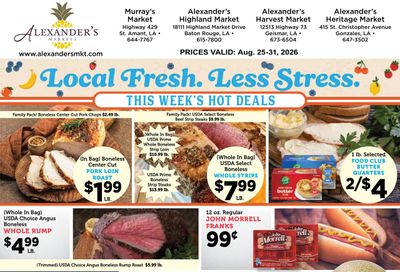 Harvest Supermarket Weekly Ad August 25 - 31, 2026