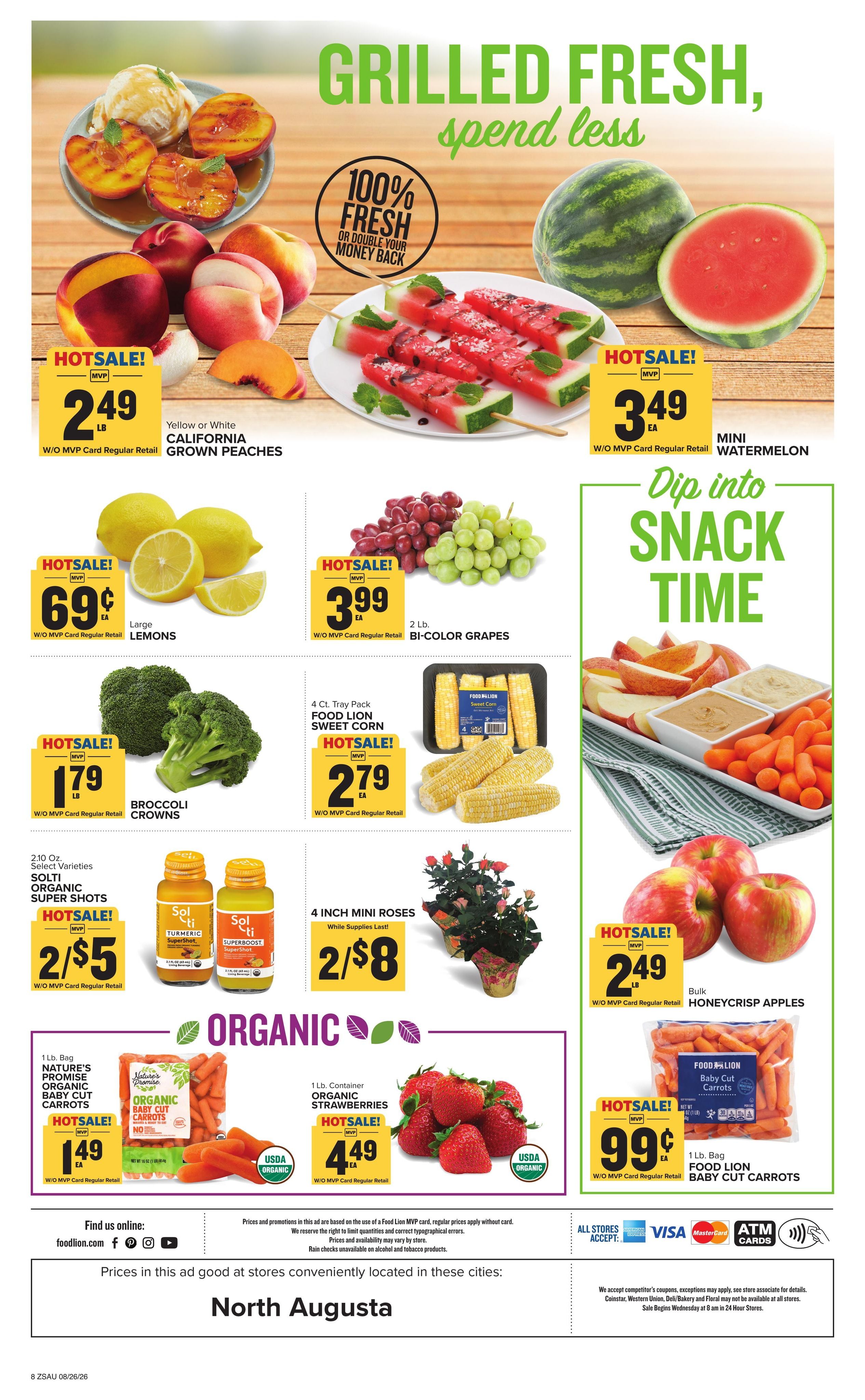 Food Lion (Trenton Area, SC) Weekly Ad August 26 - September 1, 2026