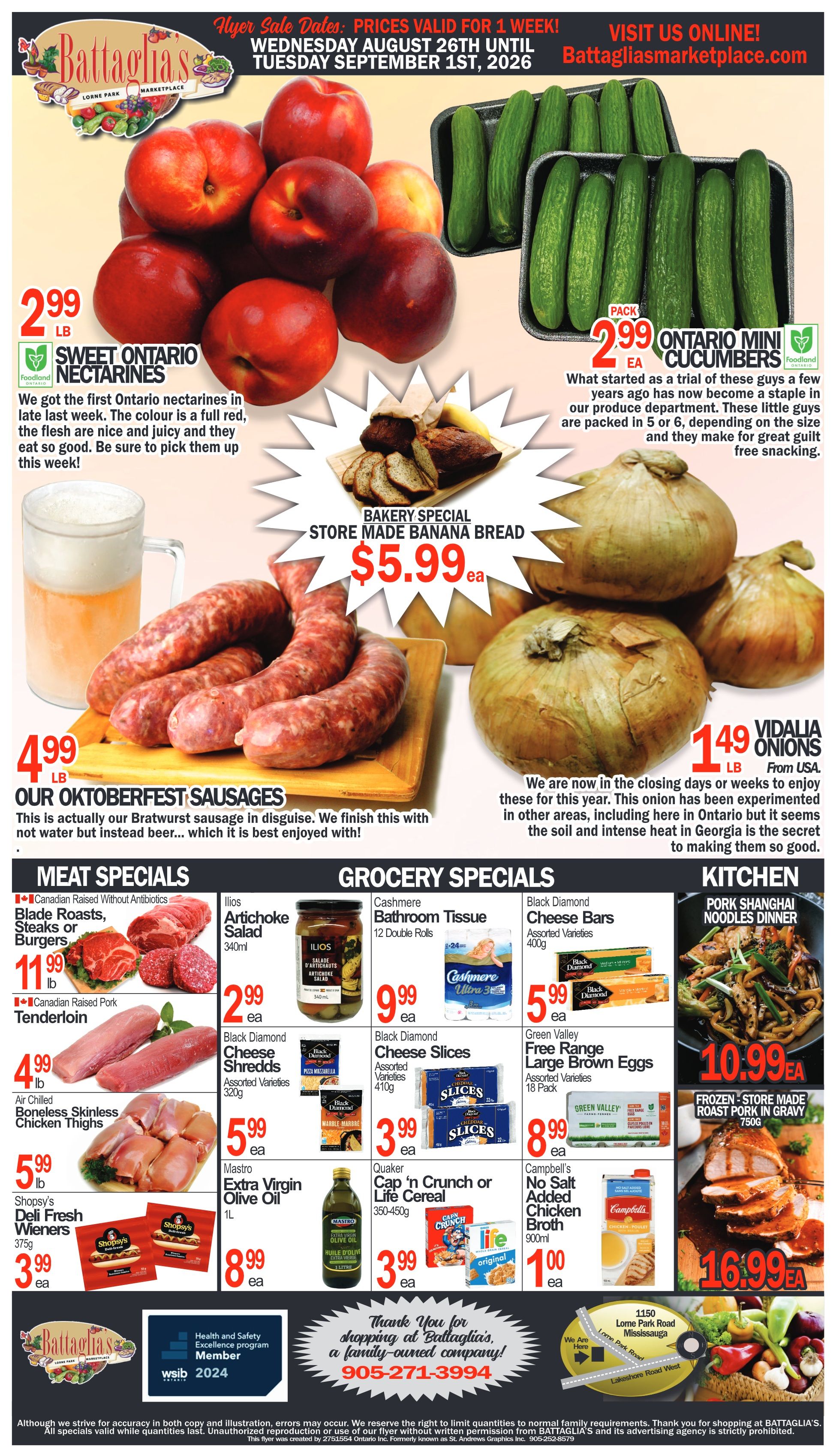 Battaglia's Marketplace Flyer August 26 to September 1