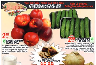 Battaglia's Marketplace Flyer August 26 to September 1