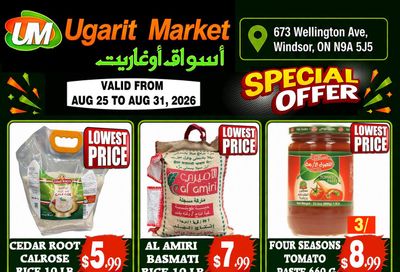 Ugarit Market Flyer August 25 to 31