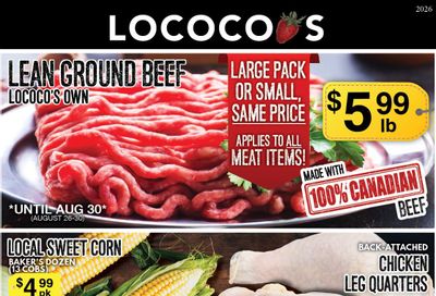 Lococo's Flyer August 26 to 30