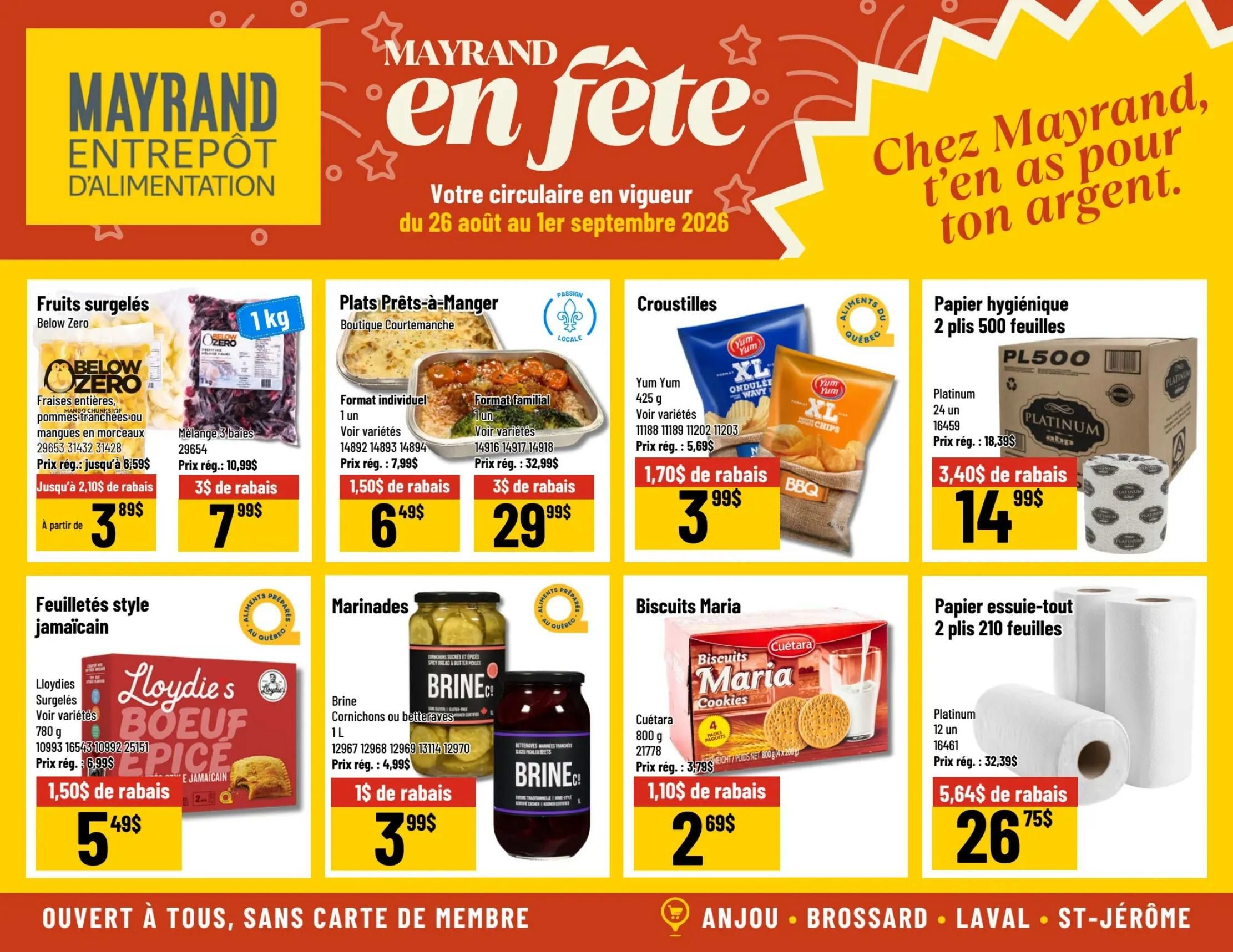 Mayrand Flyer August 26 to September 1