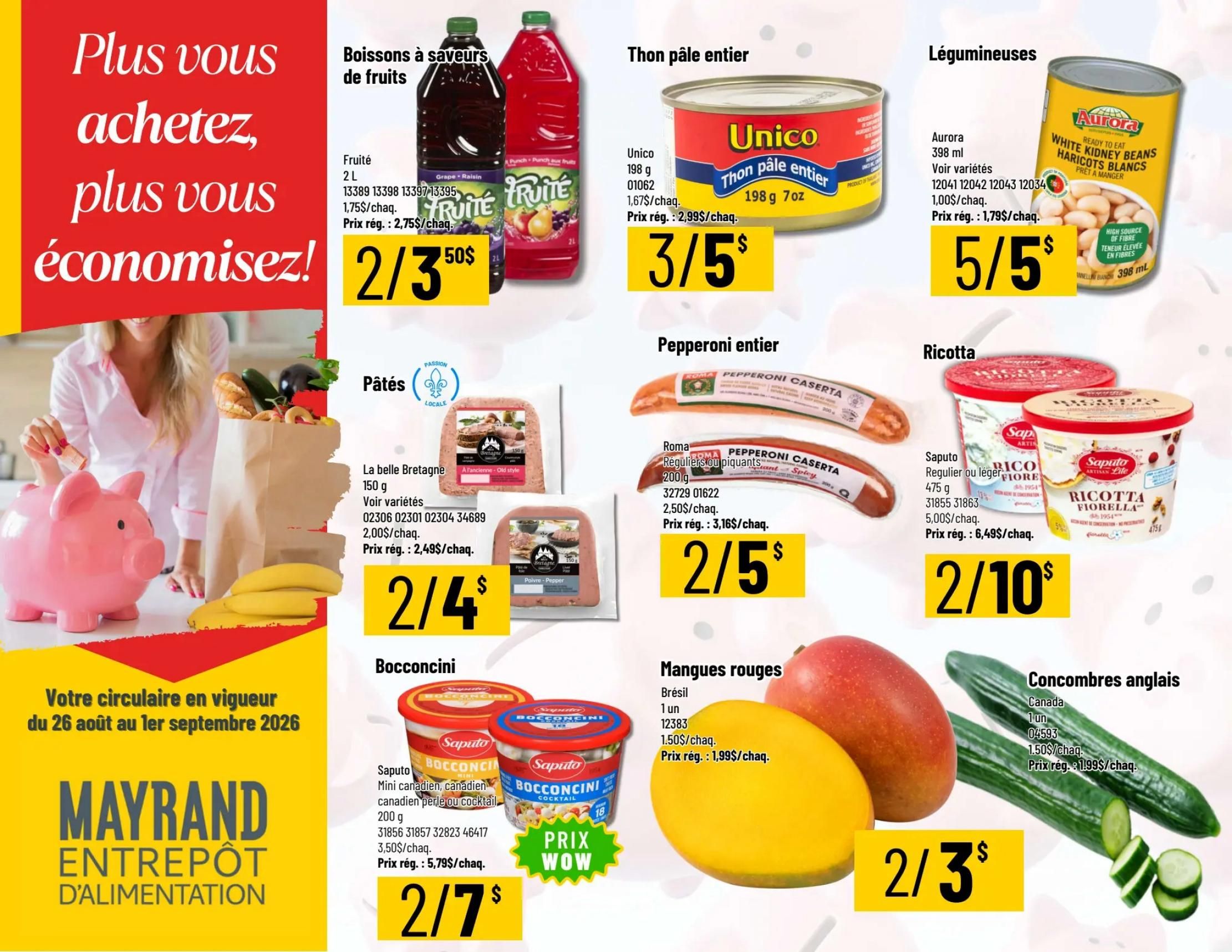 Mayrand Flyer August 26 to September 1