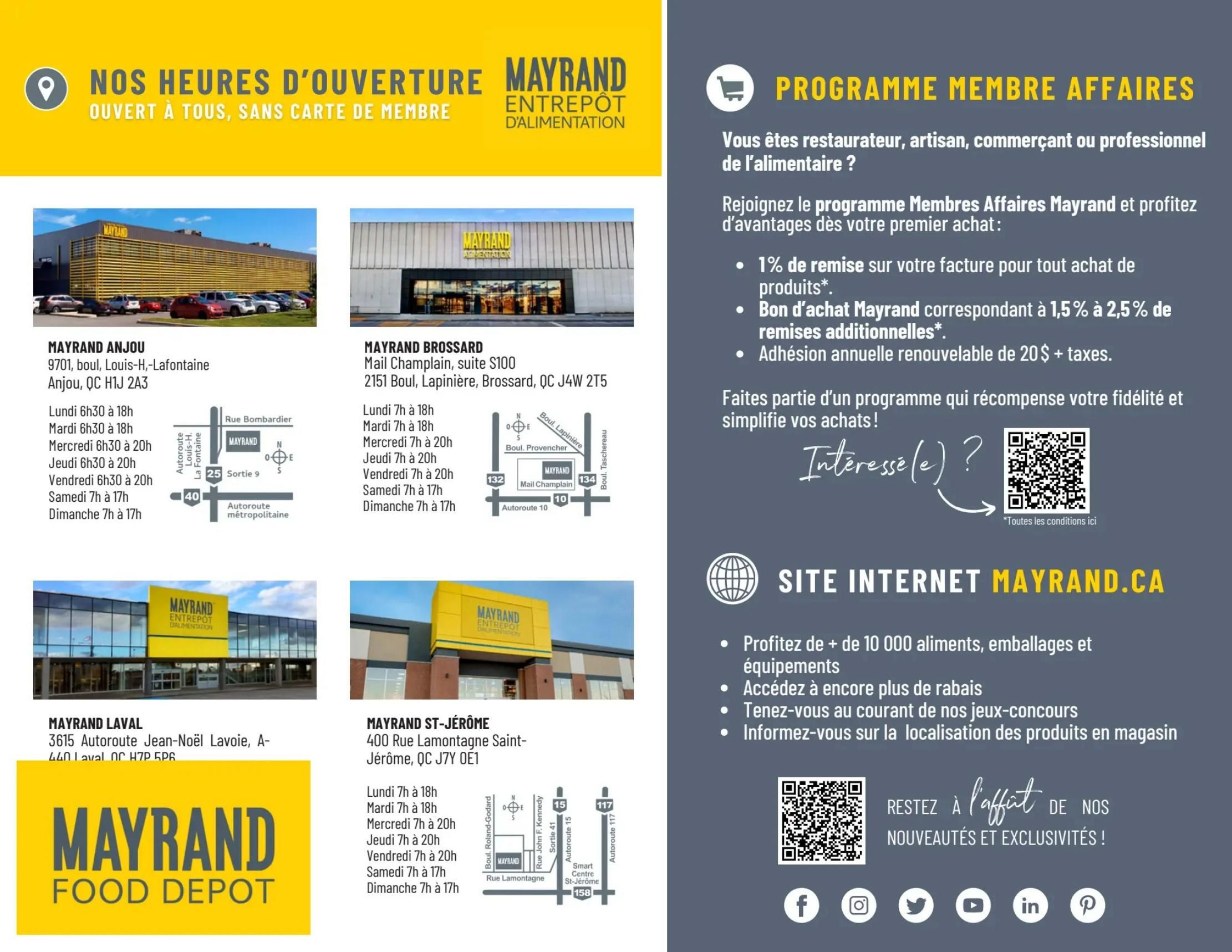 Mayrand Flyer August 26 to September 1