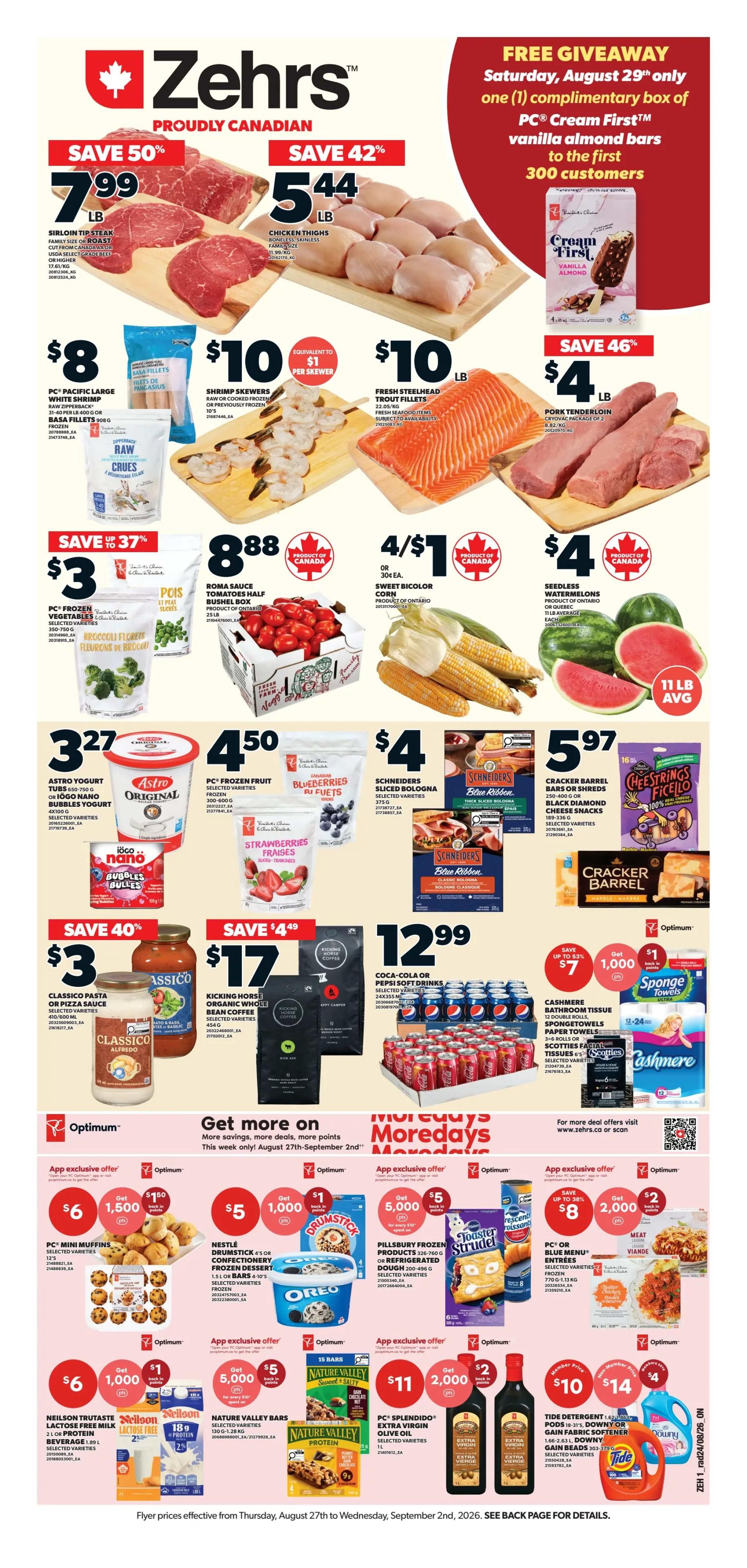 Zehrs Flyer August 27 to September 2