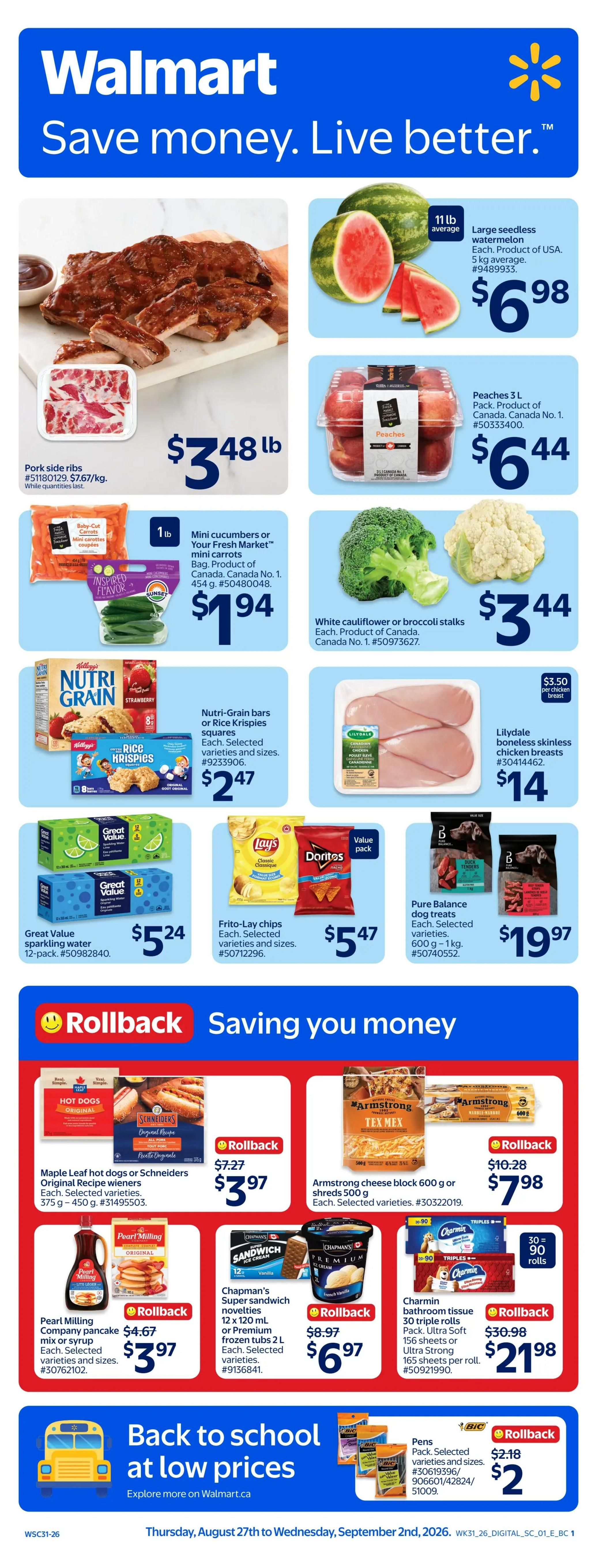 Walmart (West) Flyer August 27 to September 2