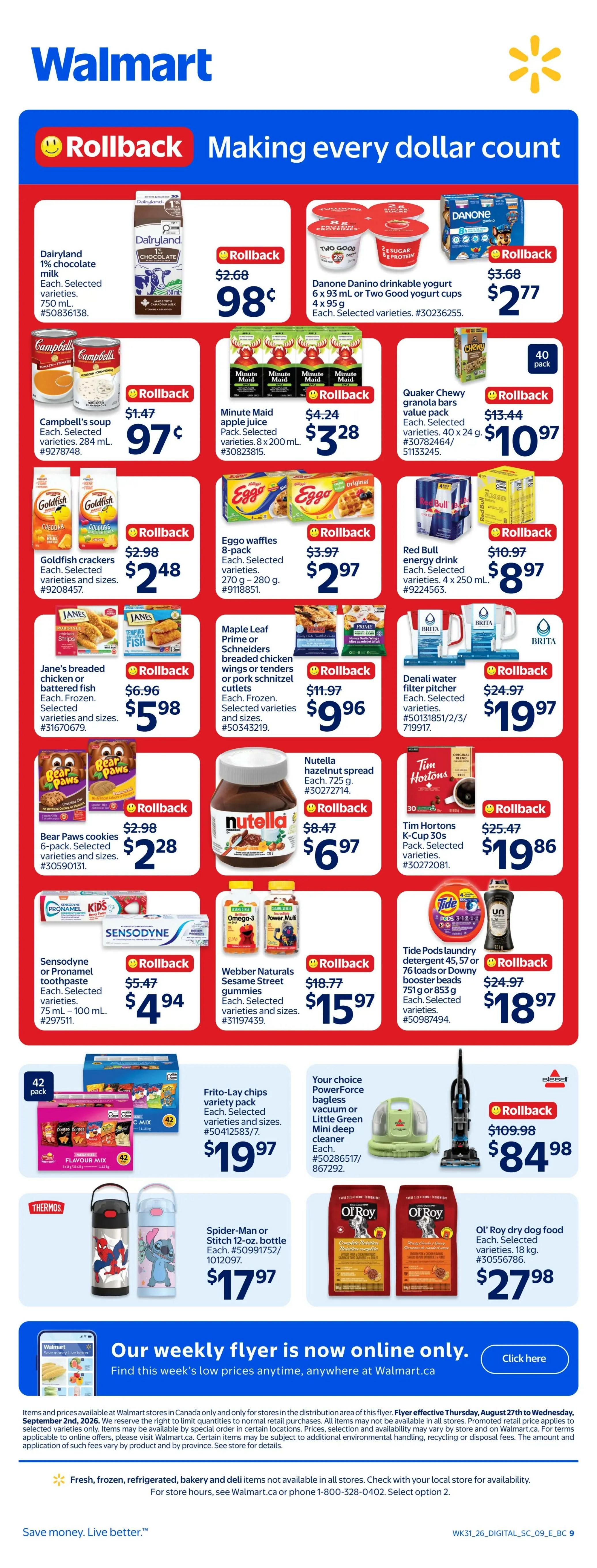 Walmart (West) Flyer August 27 to September 2