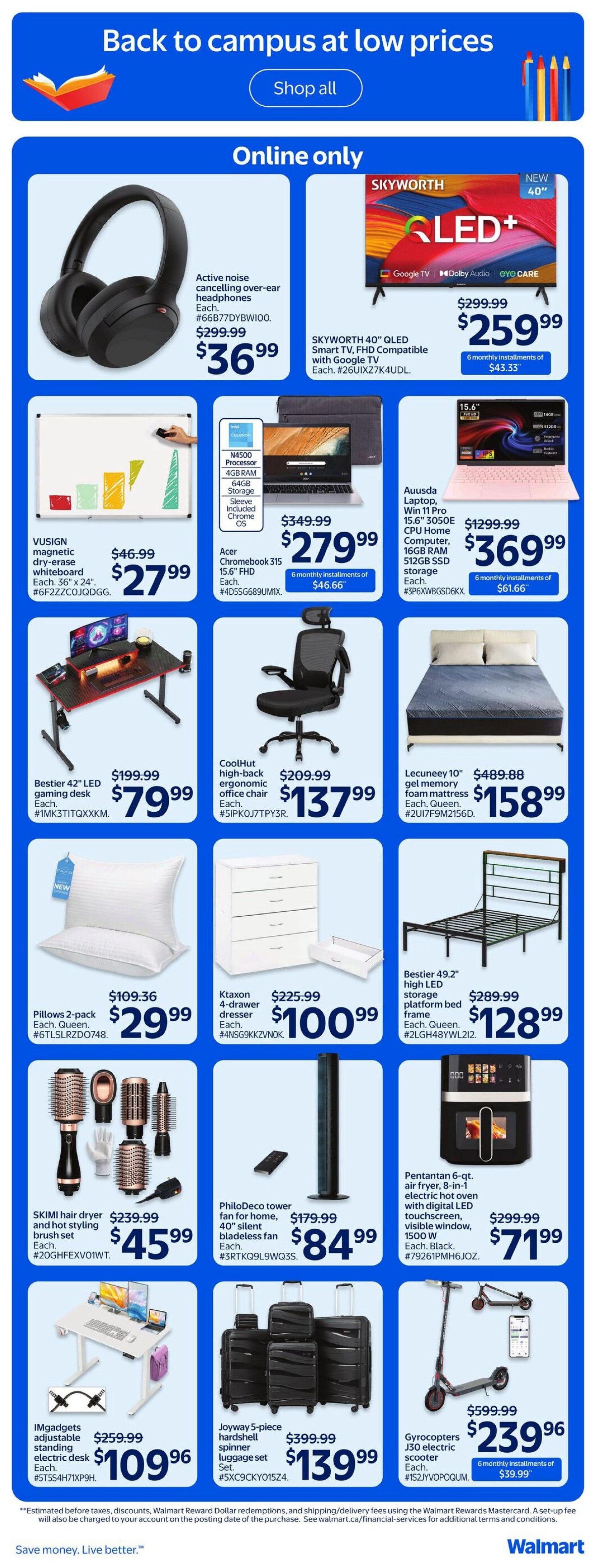 Walmart (West) Flyer August 27 to September 2