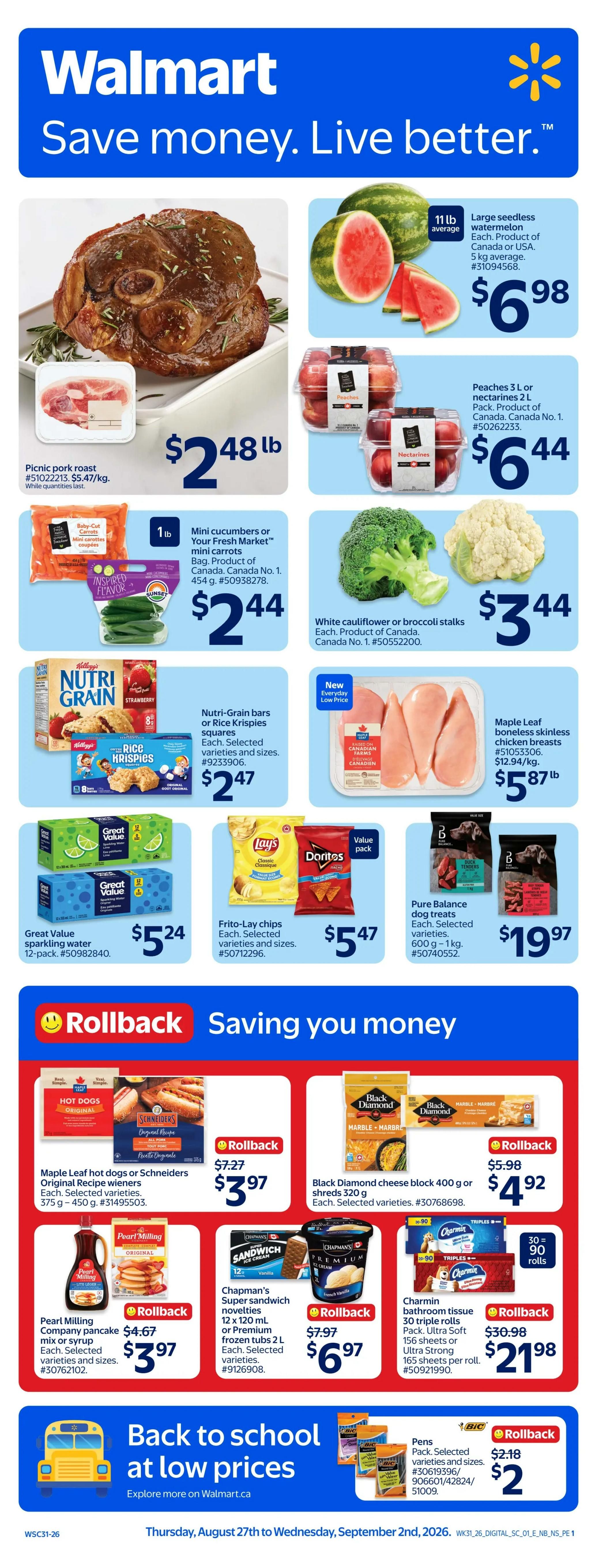 Walmart (Atlantic) Flyer August 27 to September 2