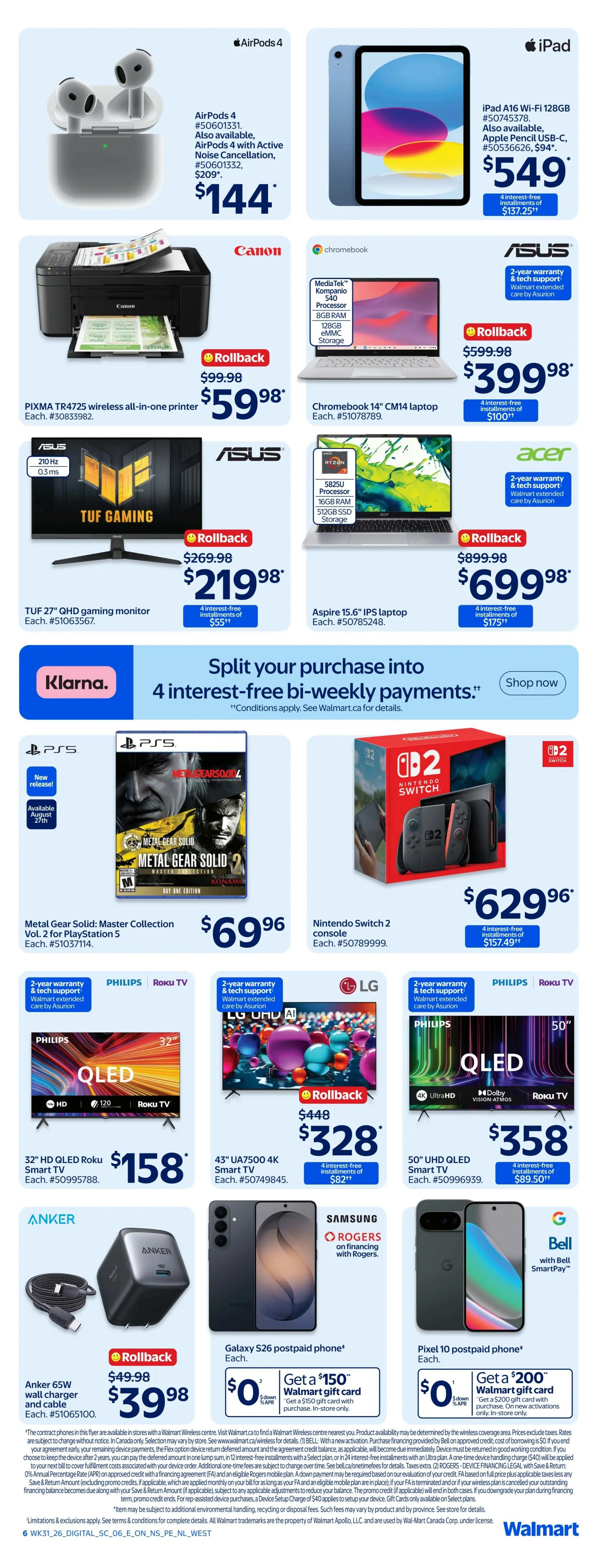 Walmart (Atlantic) Flyer August 27 to September 2