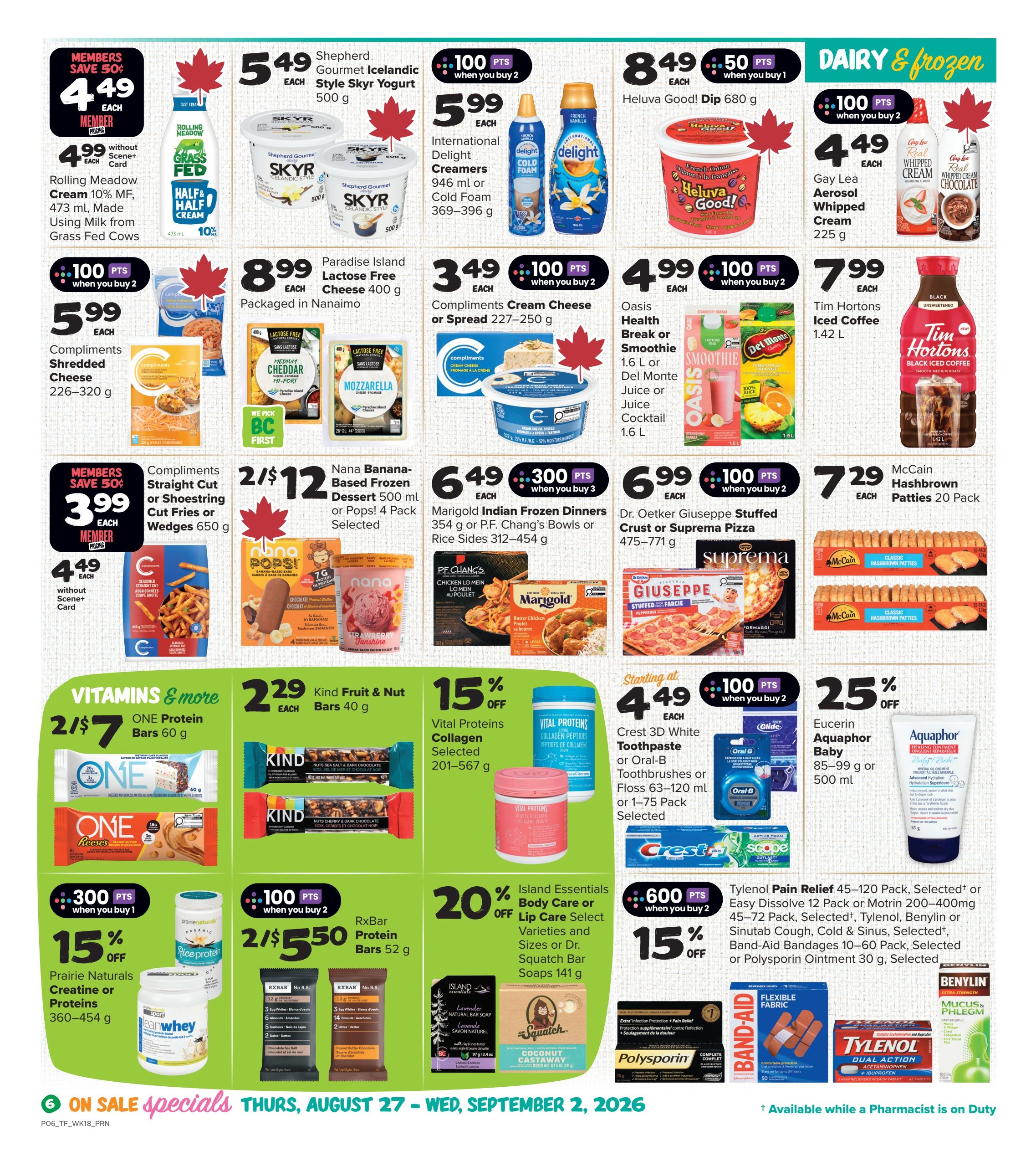 Thrifty Foods Flyer August 27 to September 2