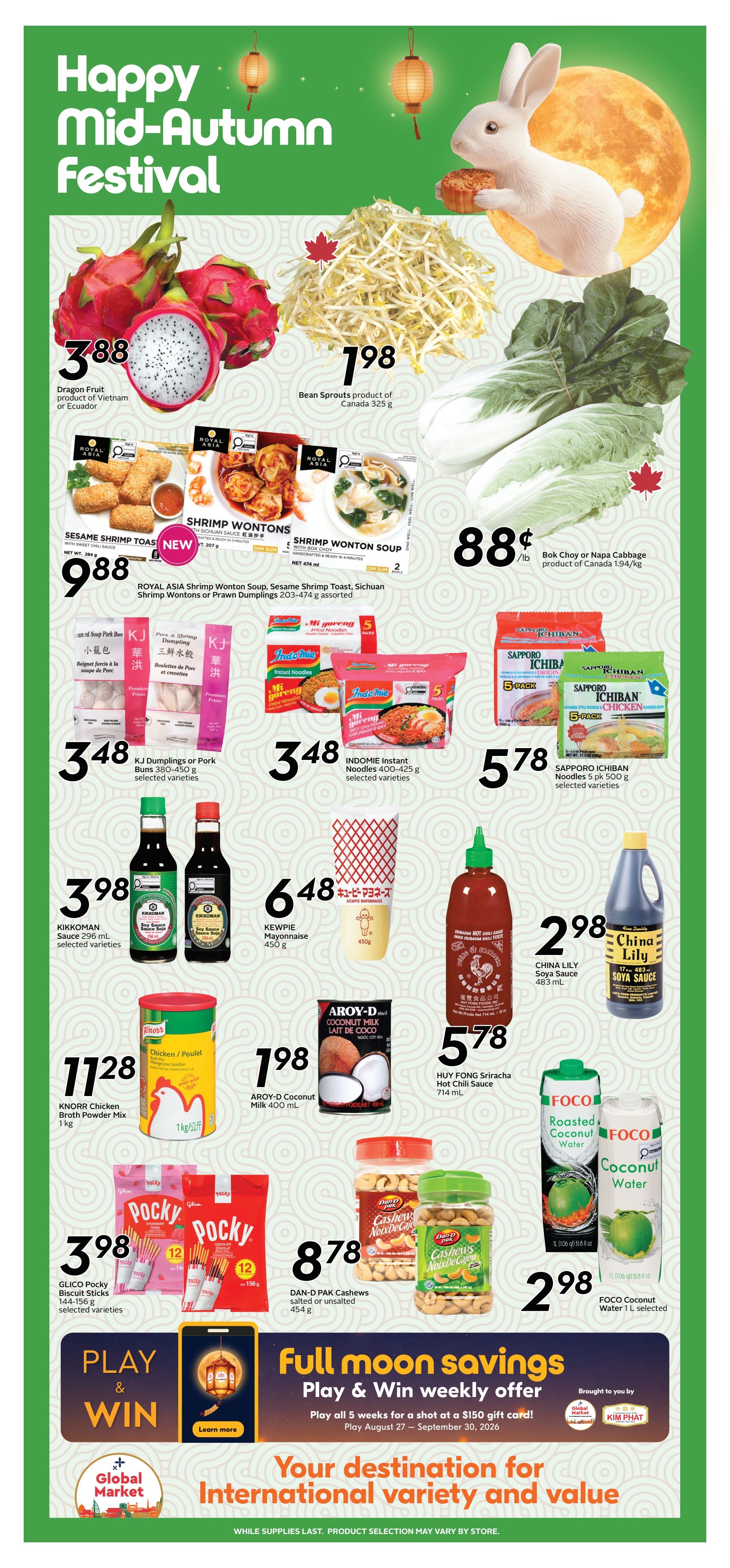 Sobeys (Atlantic) Flyer August 27 to September 2