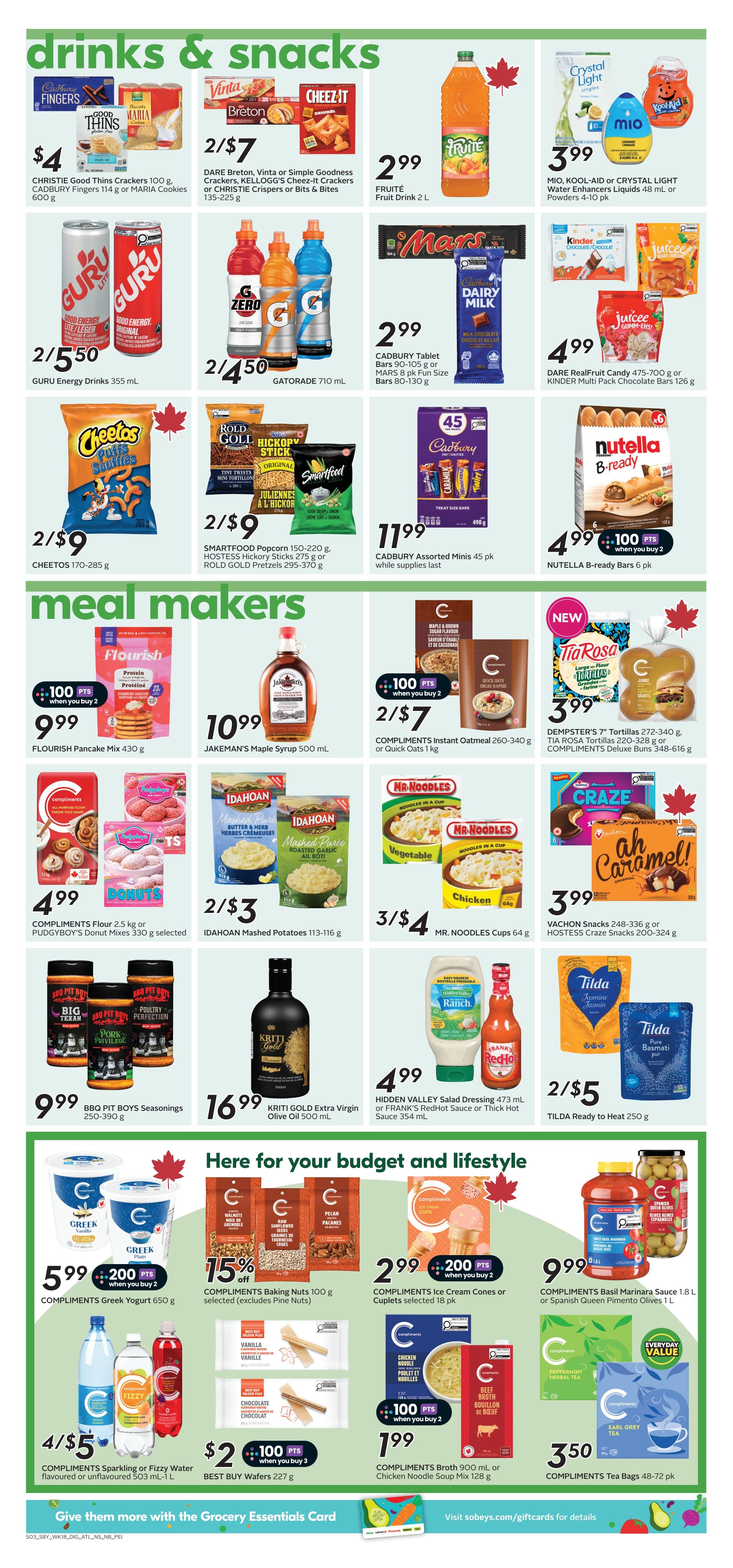 Sobeys (Atlantic) Flyer August 27 to September 2
