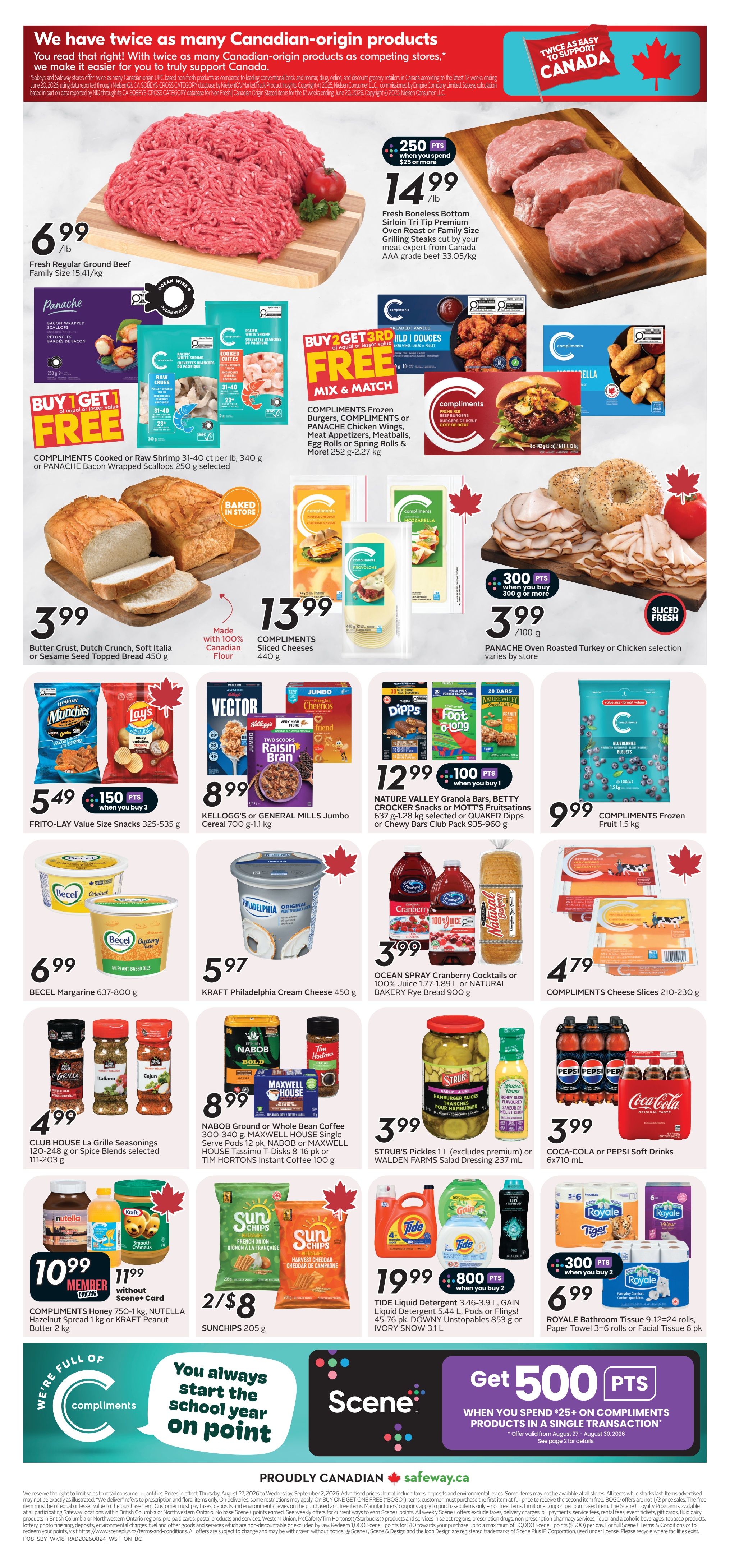 Safeway (BC) Flyer August 27 to September 2