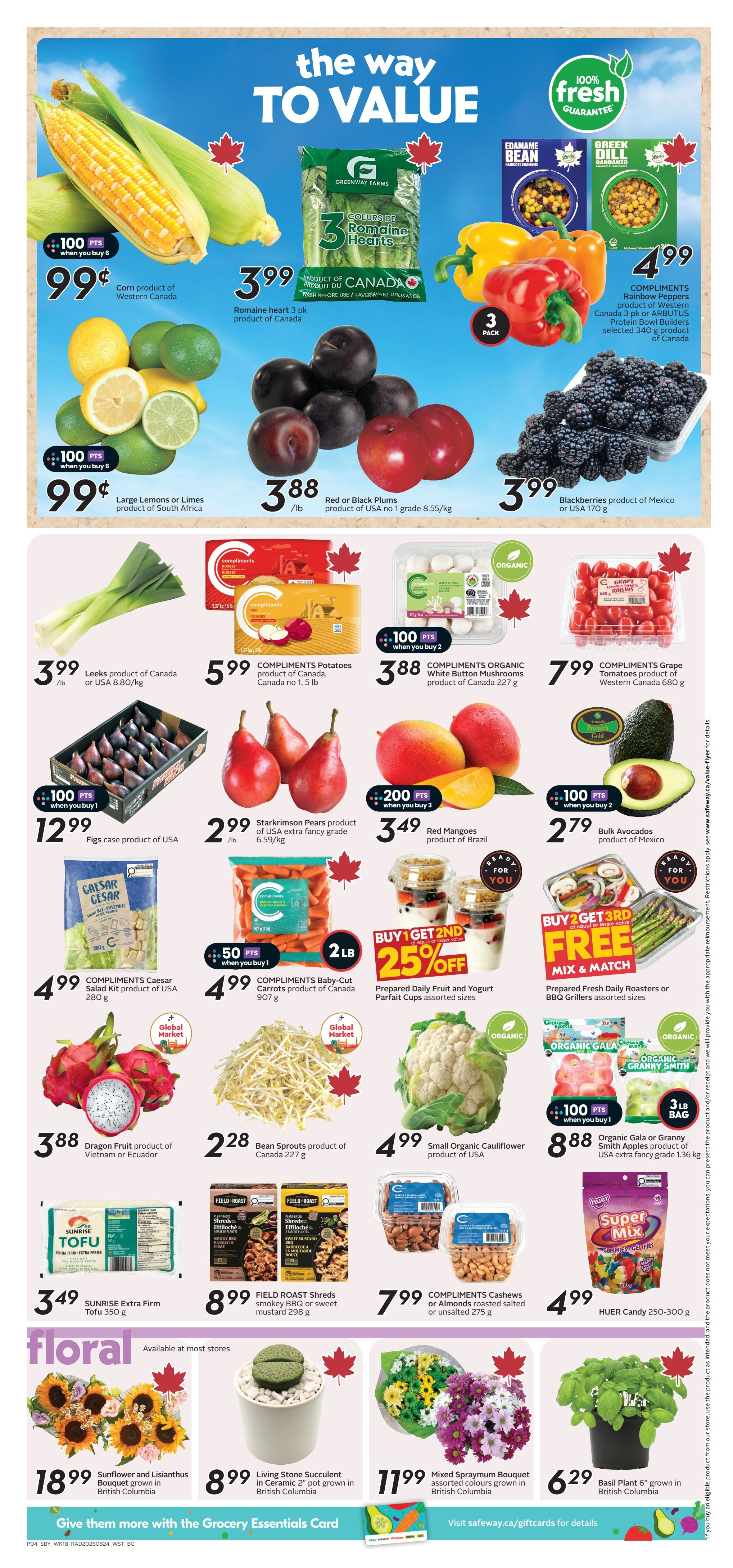 Safeway (BC) Flyer August 27 to September 2
