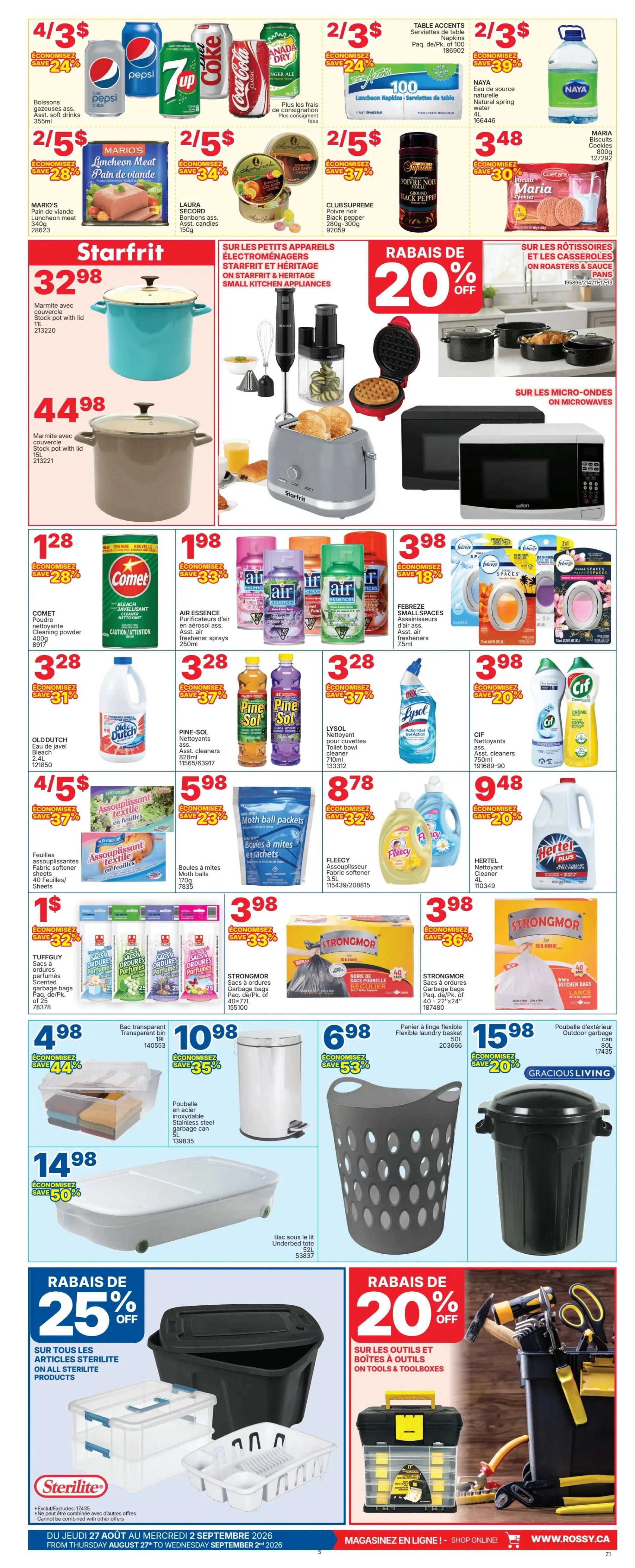 Rossy Flyer August 27 to September 2