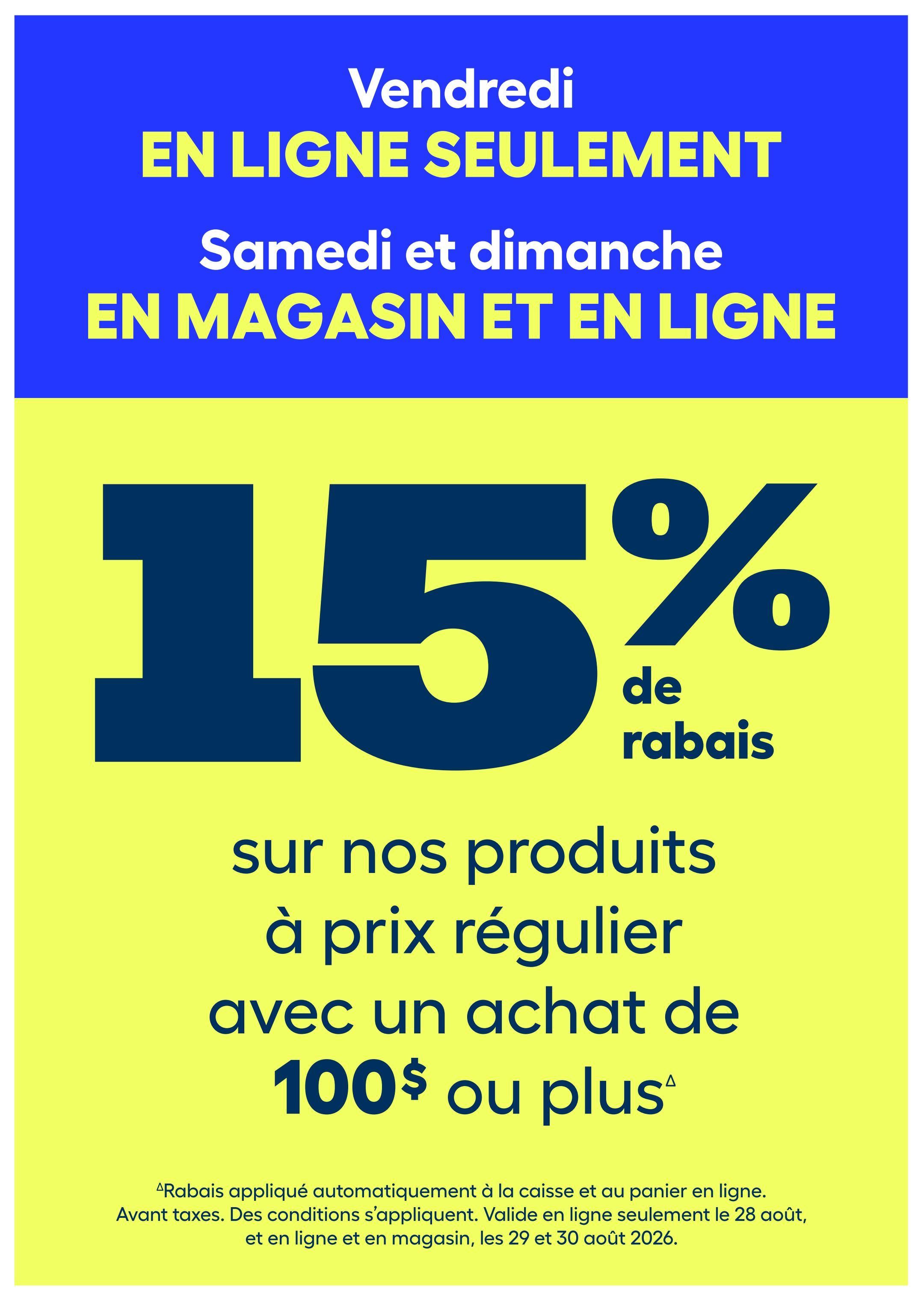 Rona & Rona+ (QC) Flyer August 27 to September 2