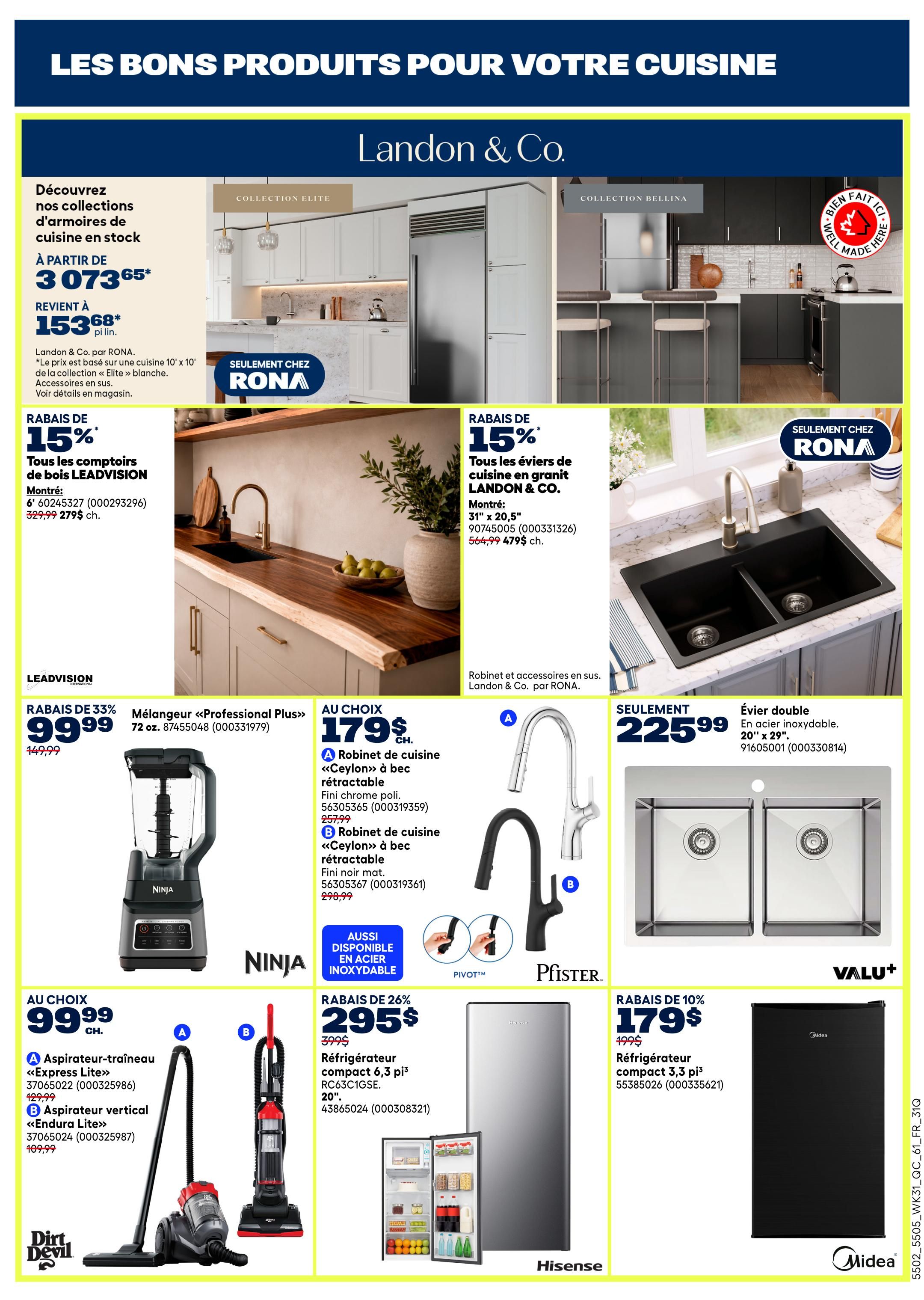 Rona & Rona+ (QC) Flyer August 27 to September 2