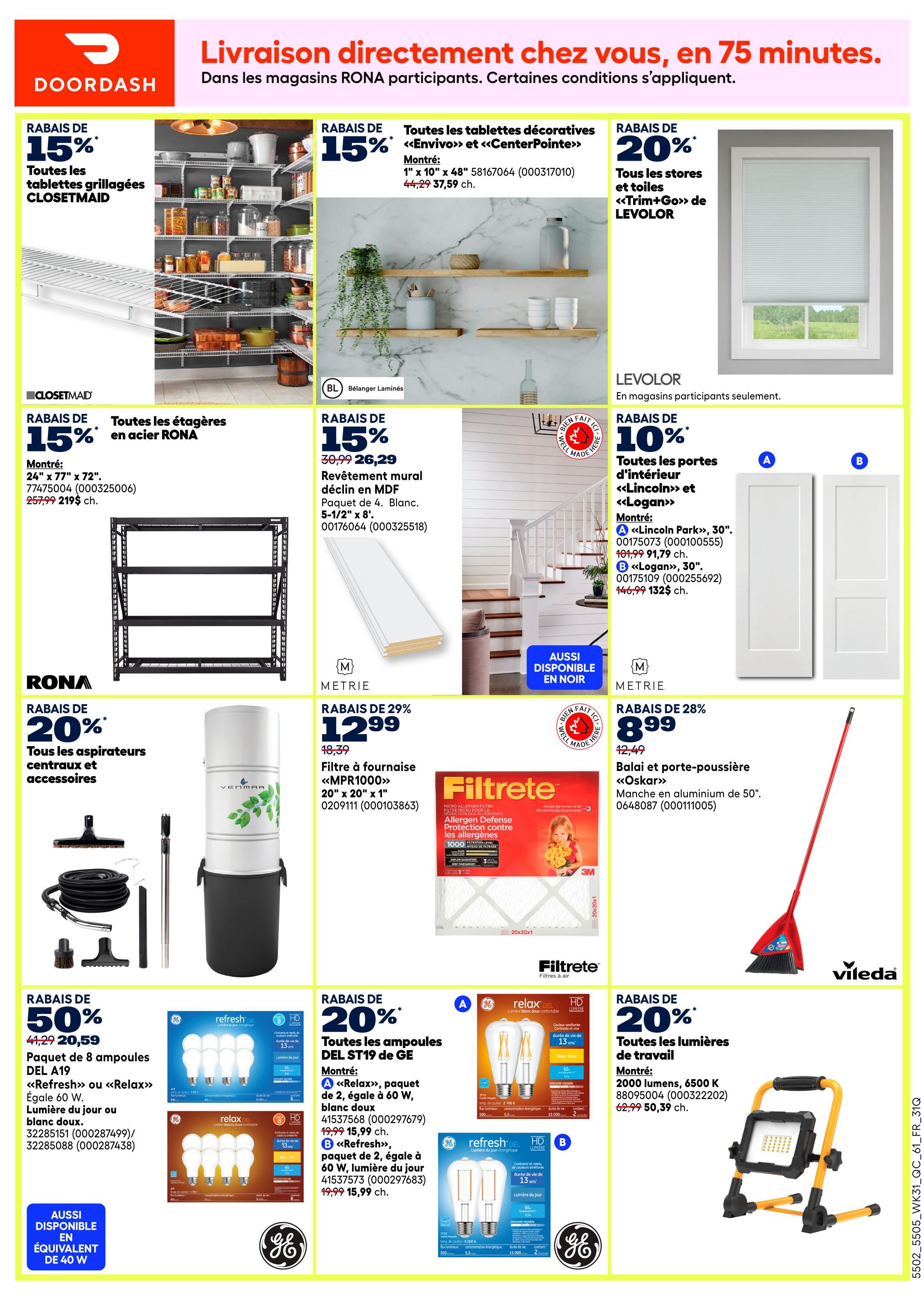 Rona & Rona+ (QC) Flyer August 27 to September 2