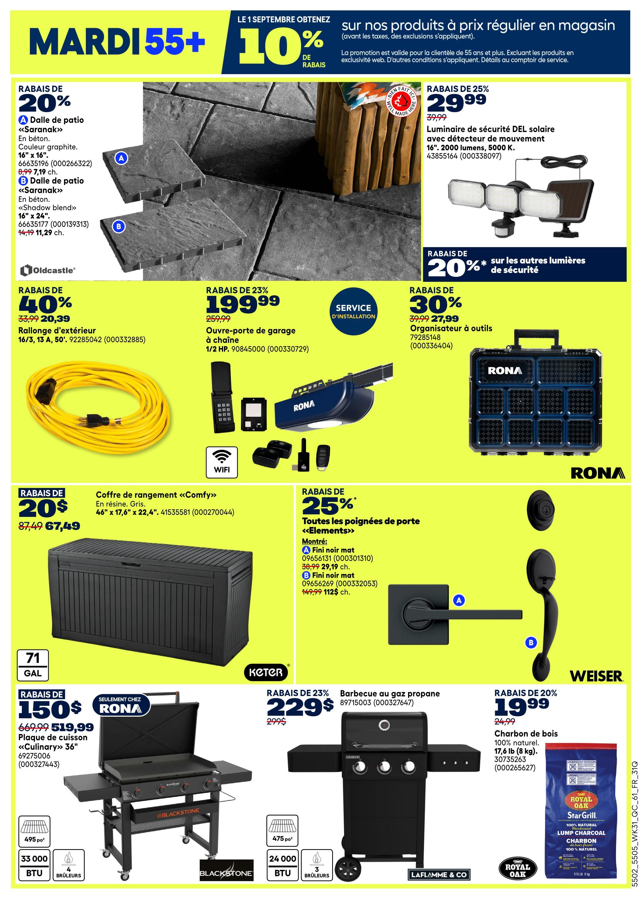 Rona & Rona+ (QC) Flyer August 27 to September 2