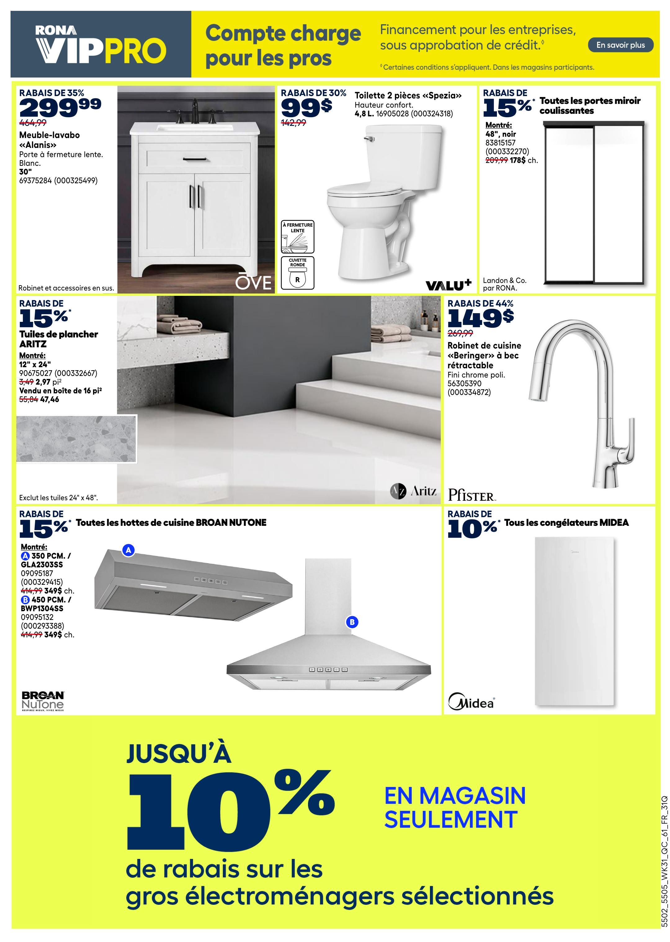 Rona & Rona+ (QC) Flyer August 27 to September 2