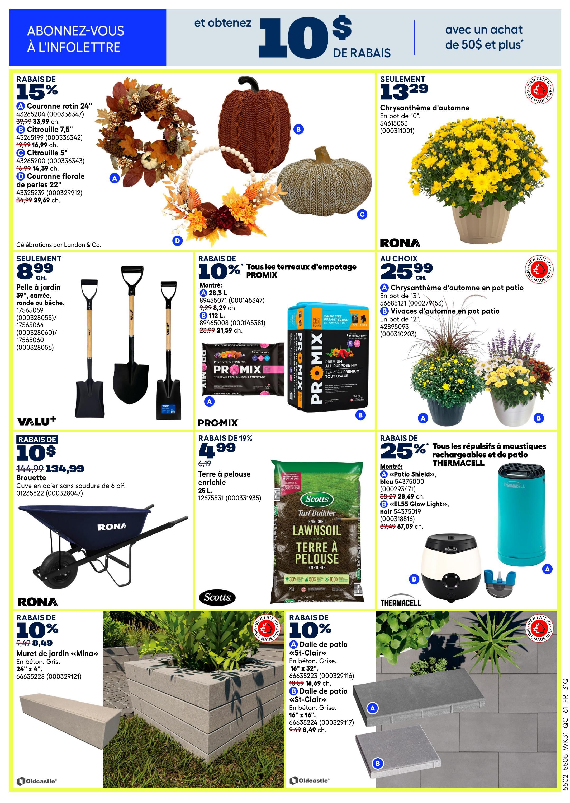 Rona & Rona+ (QC) Flyer August 27 to September 2