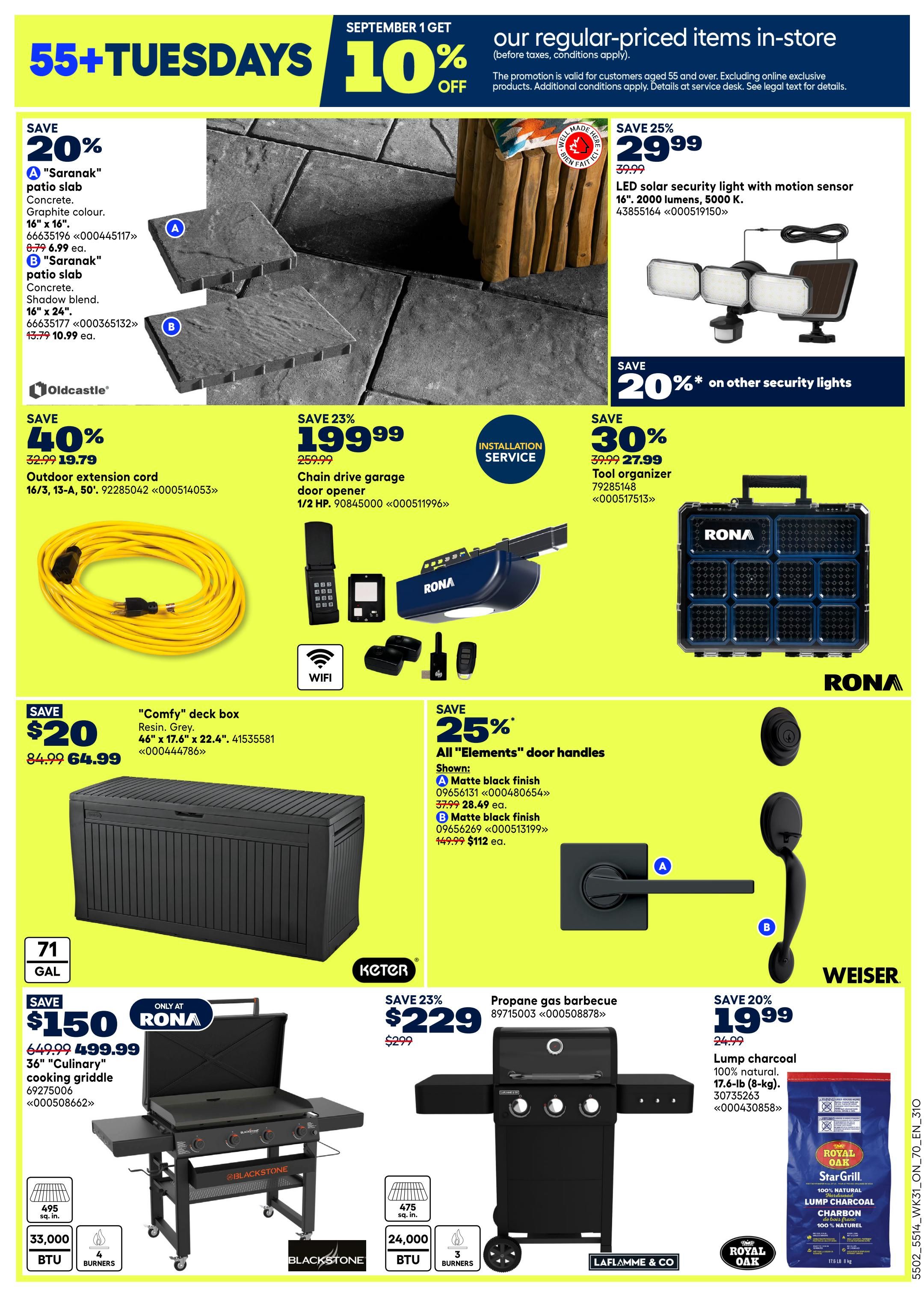 Rona & Rona+ (ON) Flyer August 27 to September 2