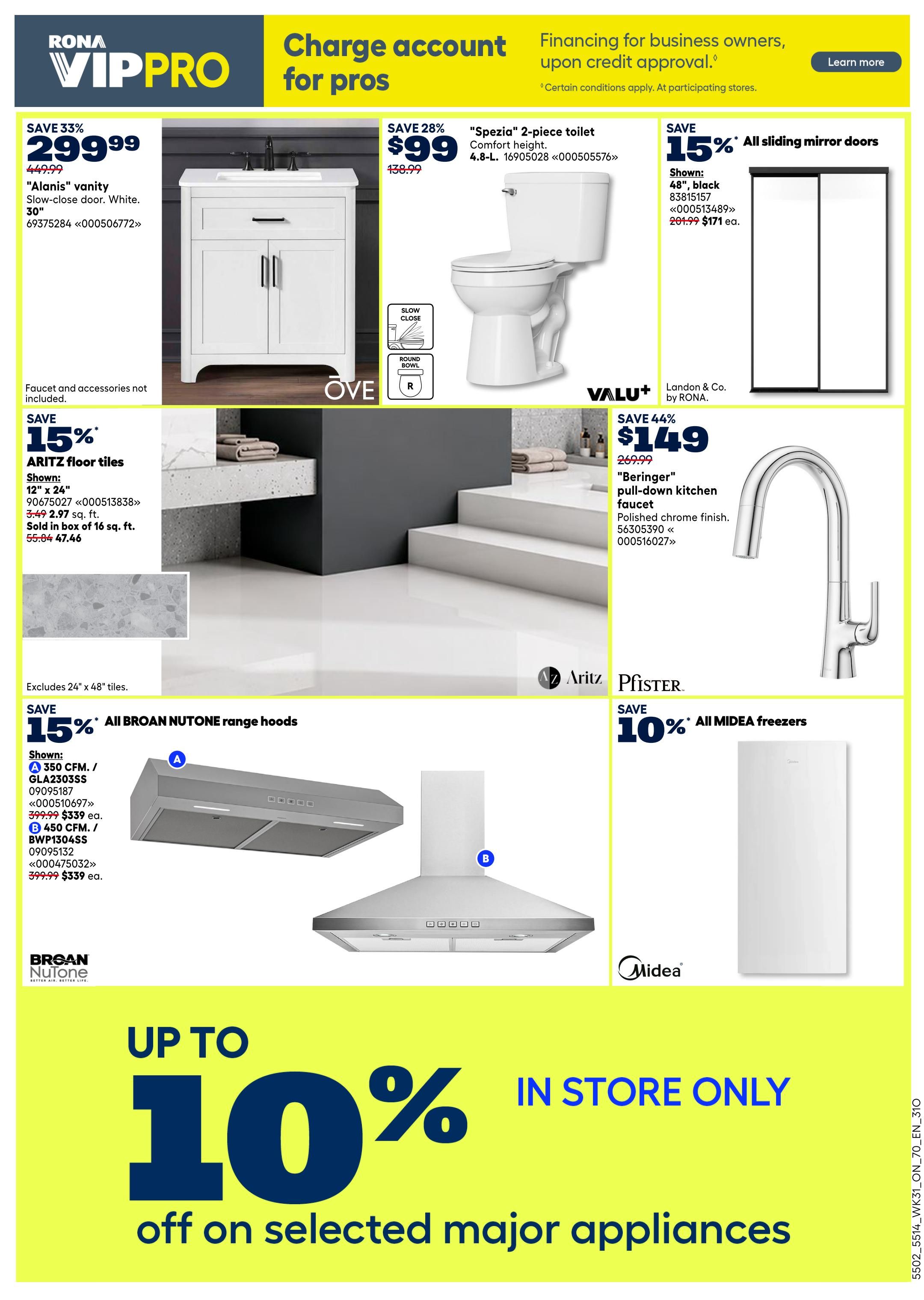 Rona & Rona+ (ON) Flyer August 27 to September 2