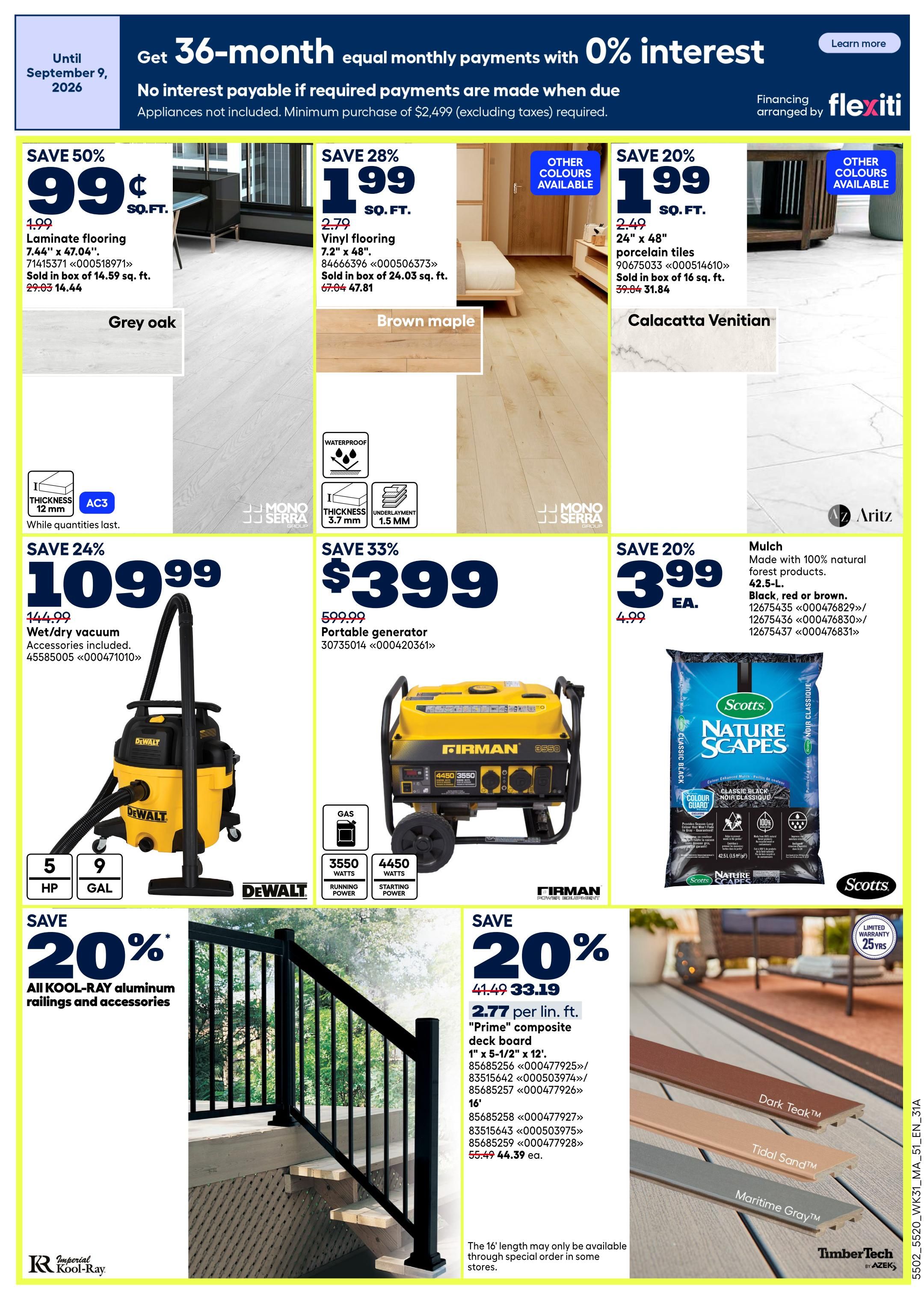 Rona & Rona+ (Atlantic) Flyer August 27 to September 2