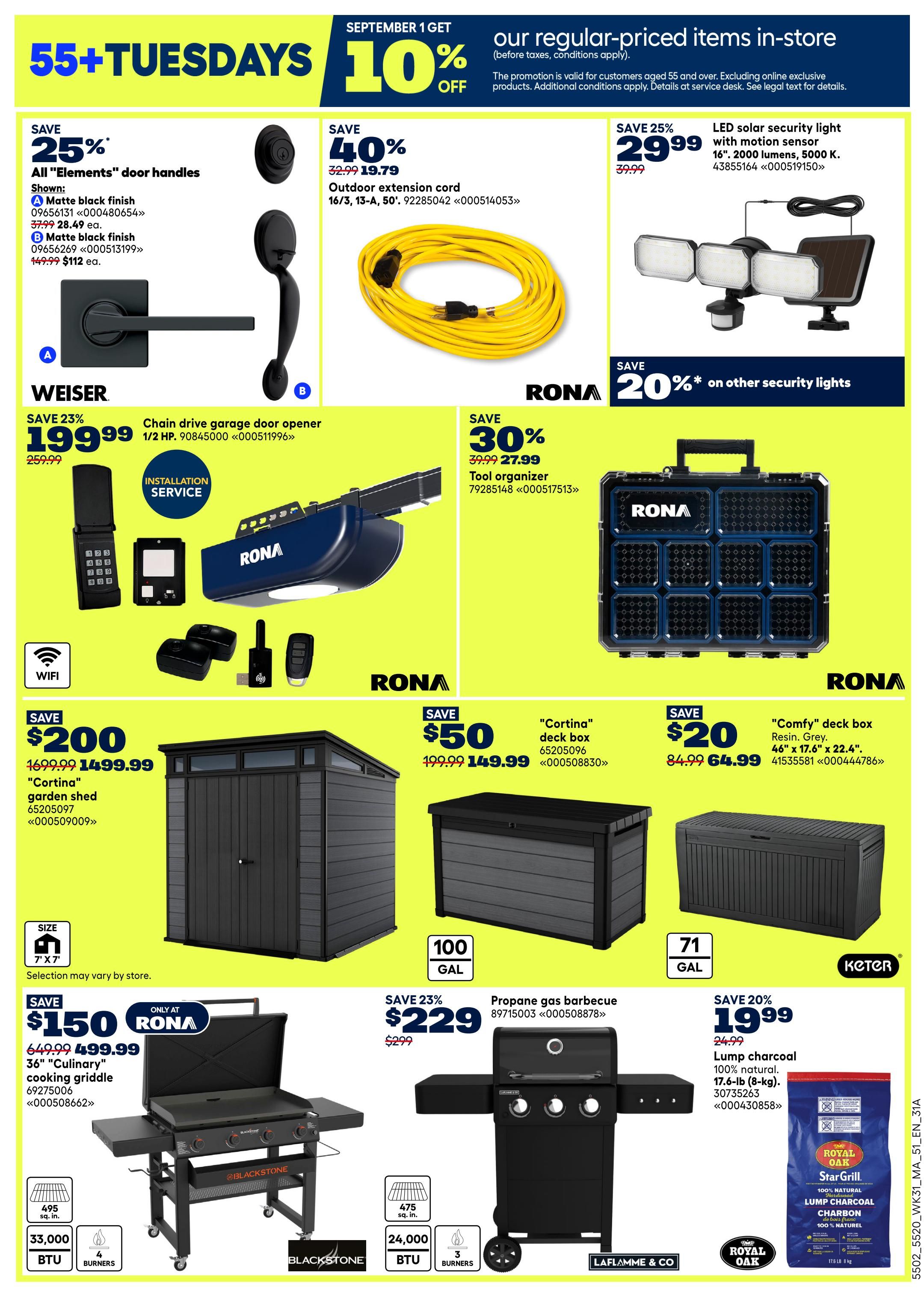 Rona & Rona+ (Atlantic) Flyer August 27 to September 2