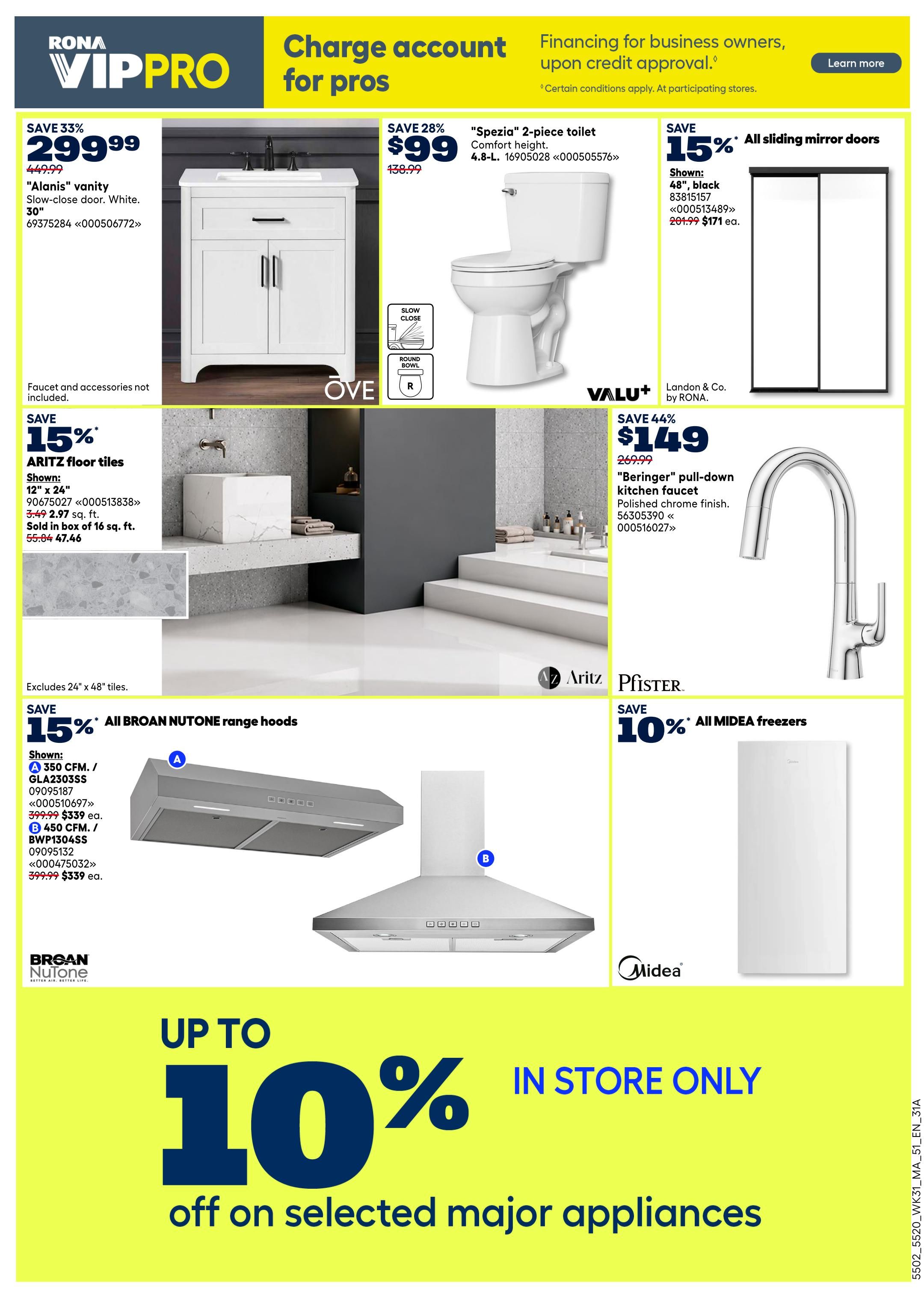 Rona & Rona+ (Atlantic) Flyer August 27 to September 2