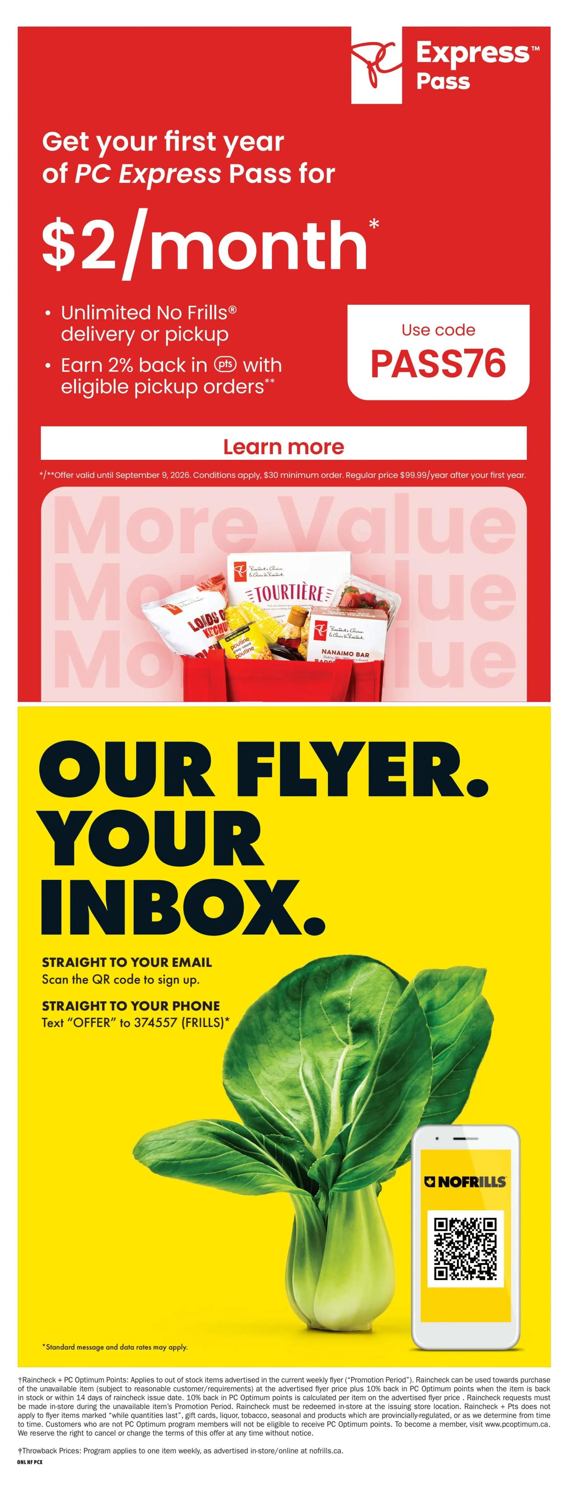 No Frills (West) Flyer August 27 to September 2