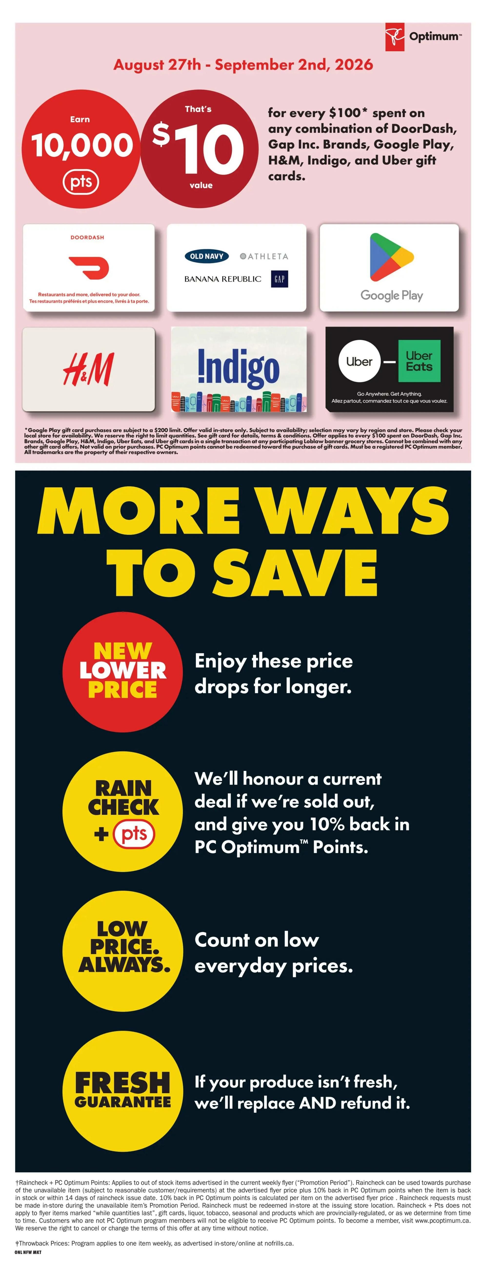 No Frills (West) Flyer August 27 to September 2