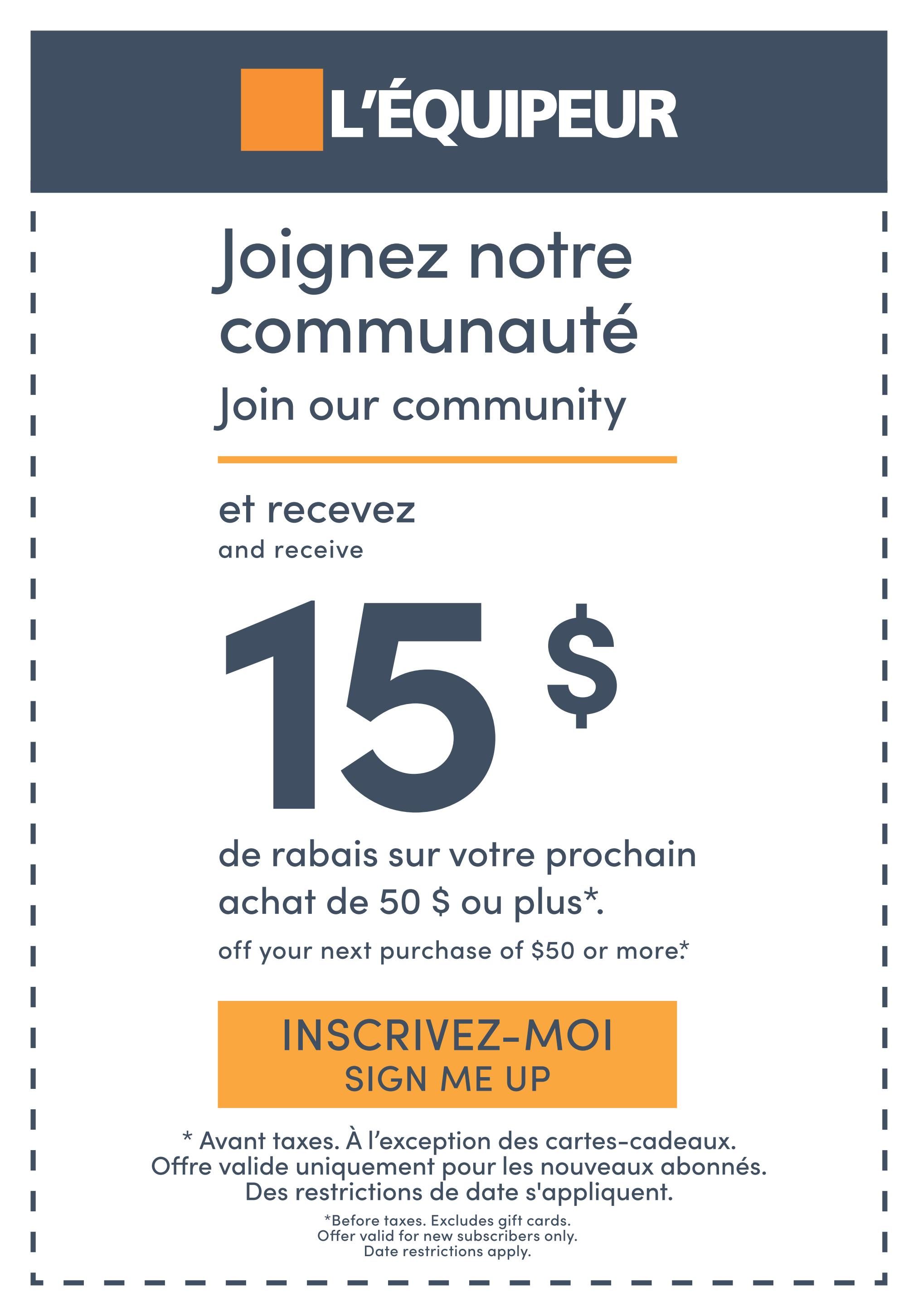 L'Équipeur Flyer August 27 to September 9