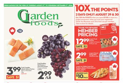 Garden Foods Flyer August 27 to September 2