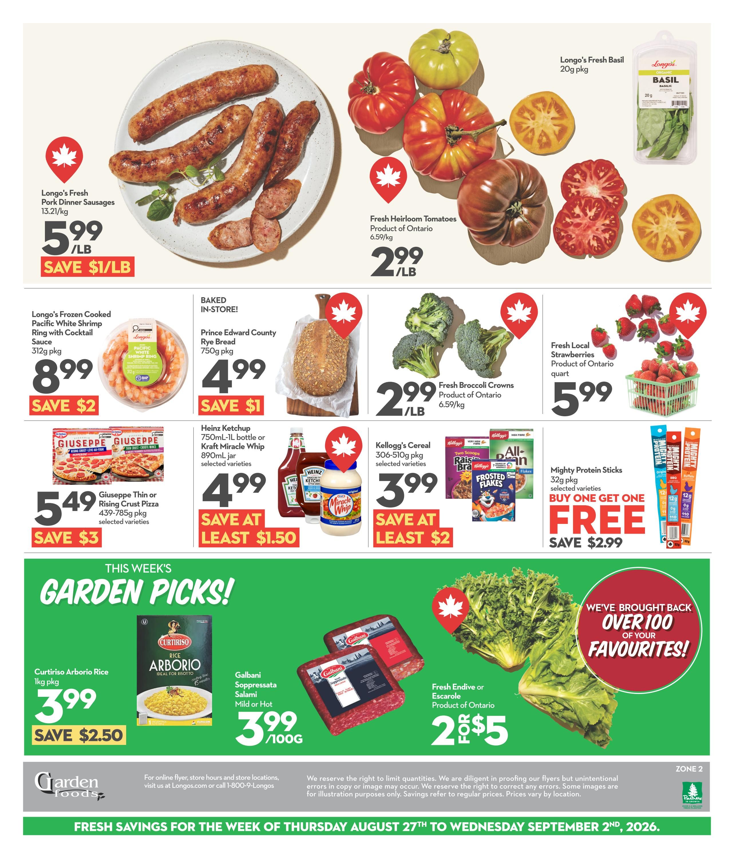 Garden Foods Flyer August 27 to September 2
