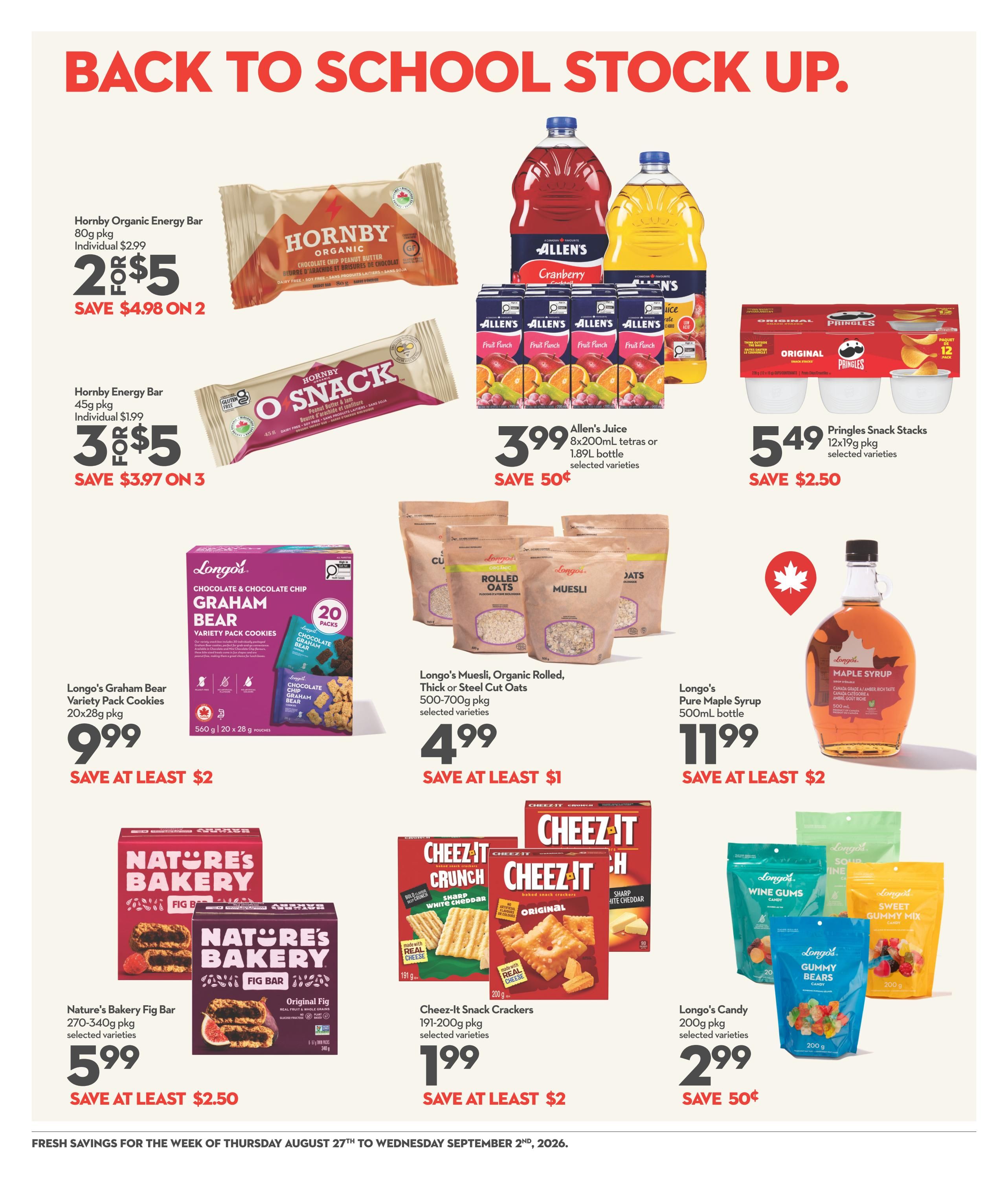 Longo's Flyer August 27 to September 2
