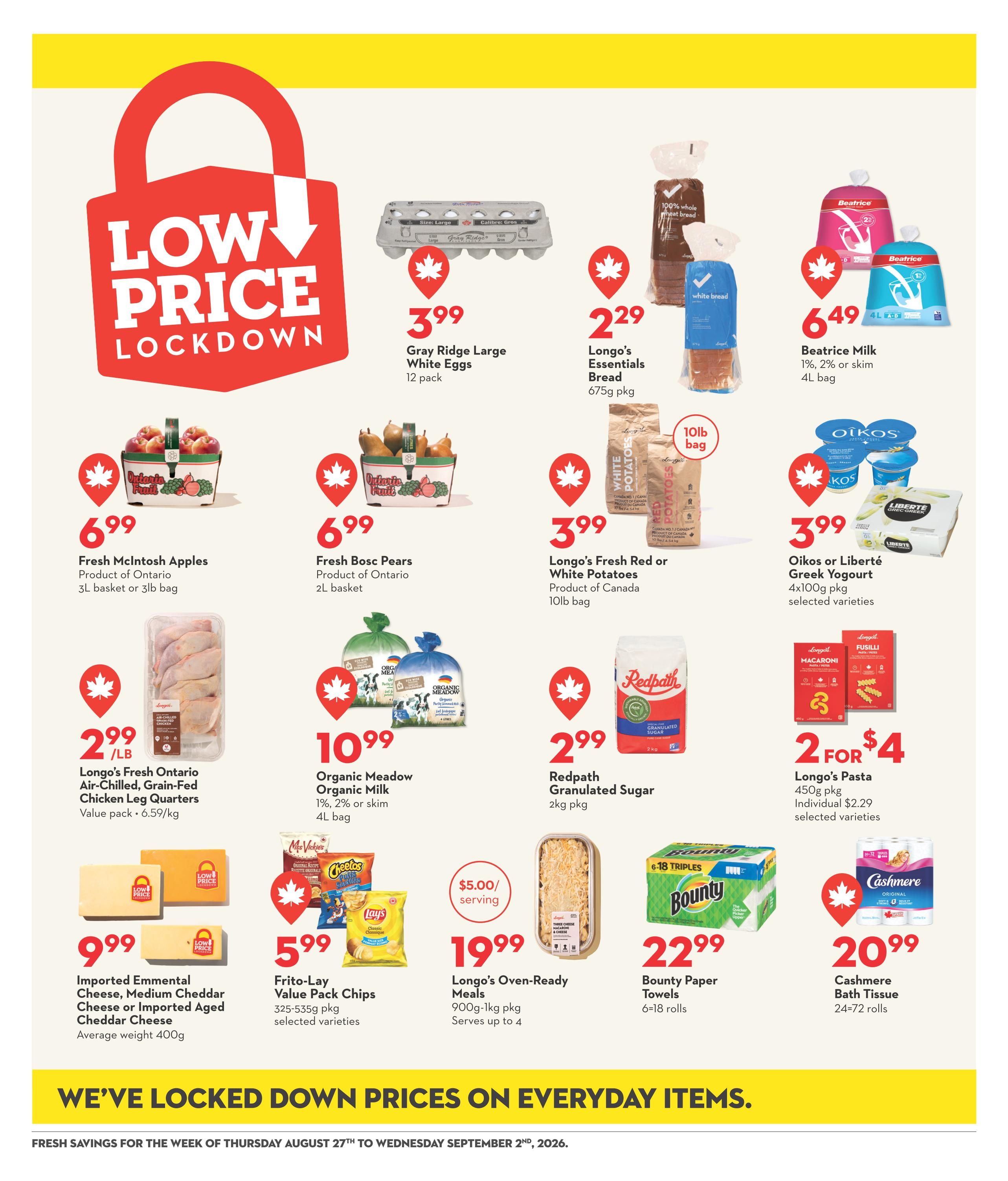 Longo's Flyer August 27 to September 2