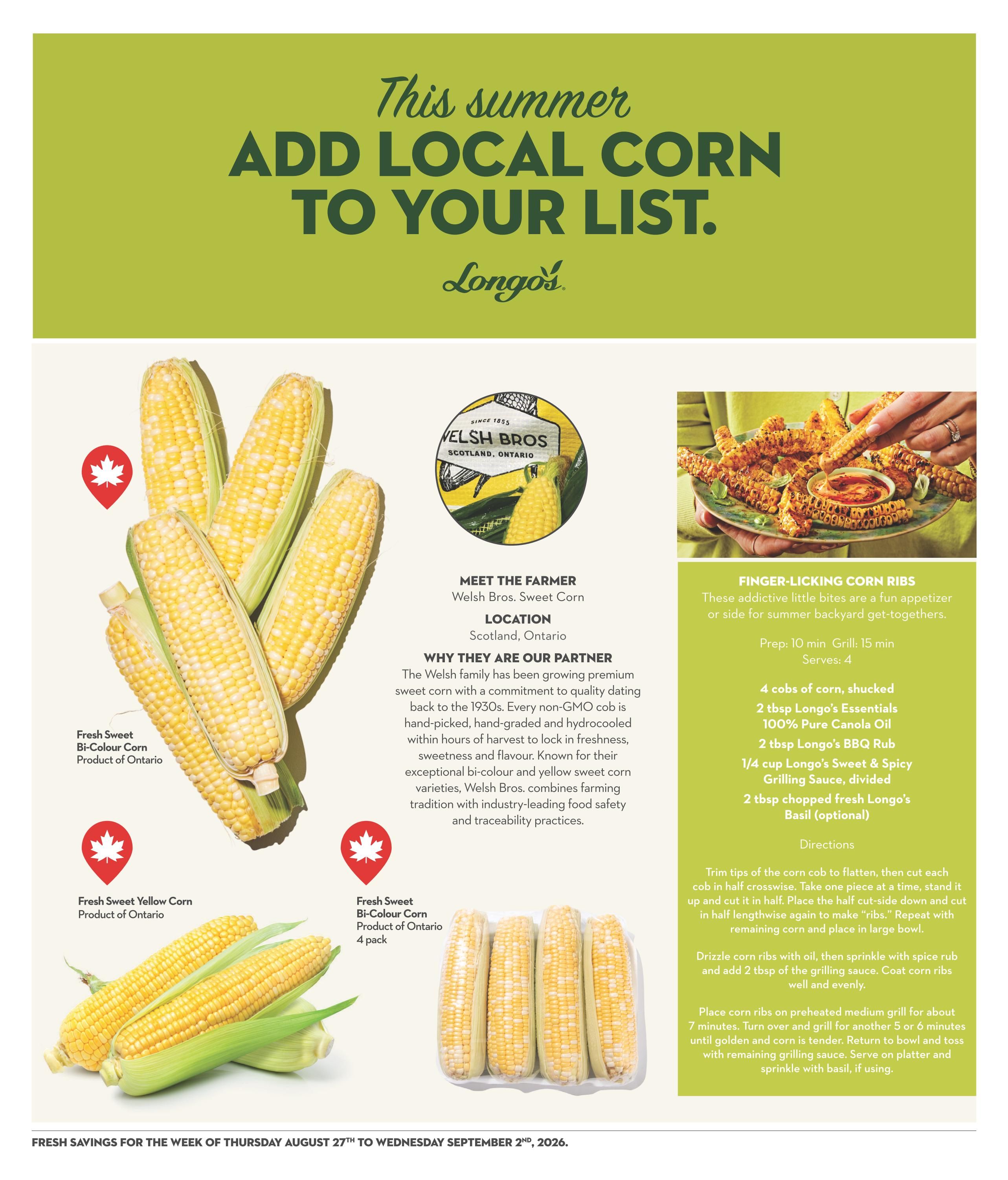 Longo's Flyer August 27 to September 2