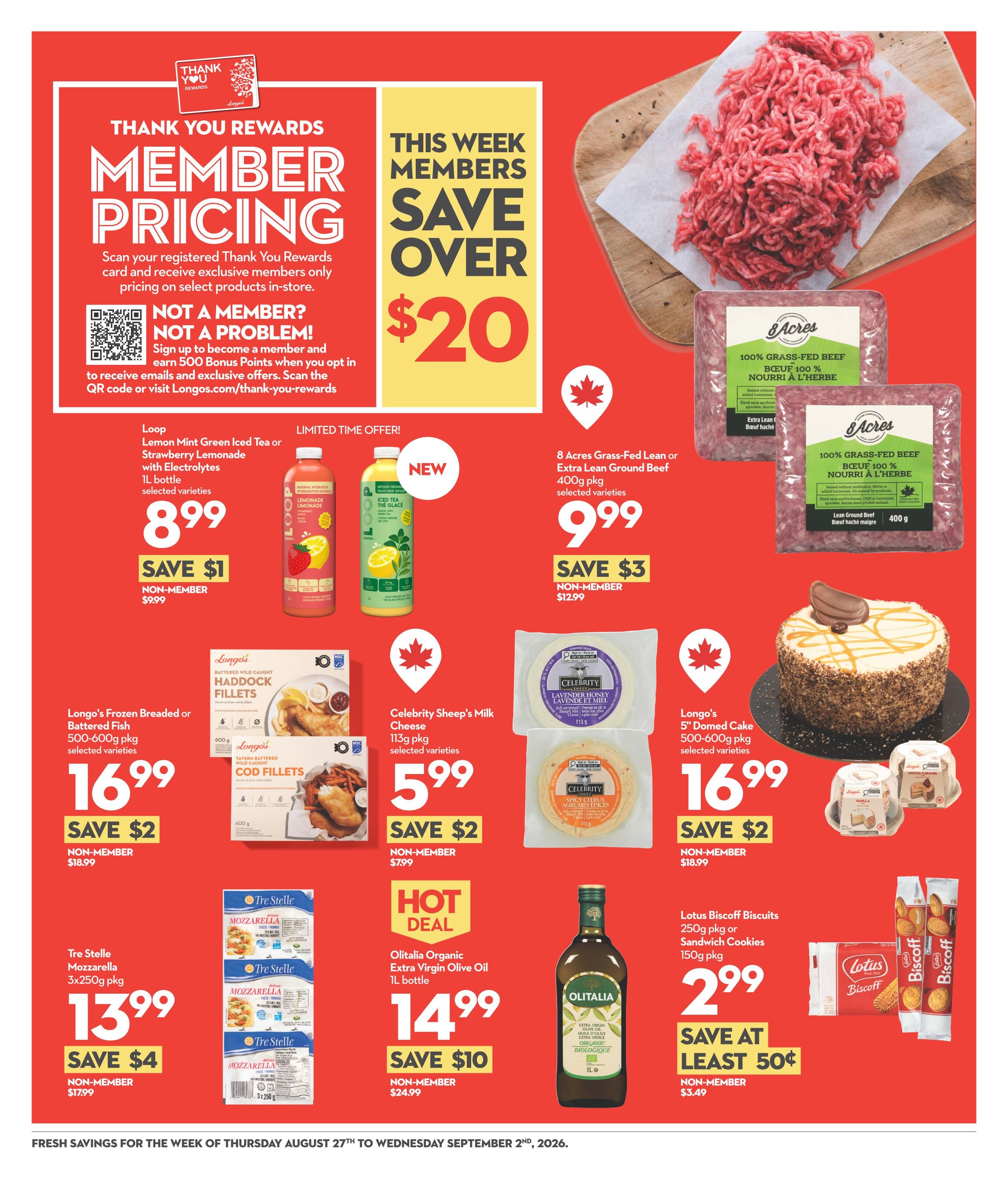 Longo's Flyer August 27 to September 2