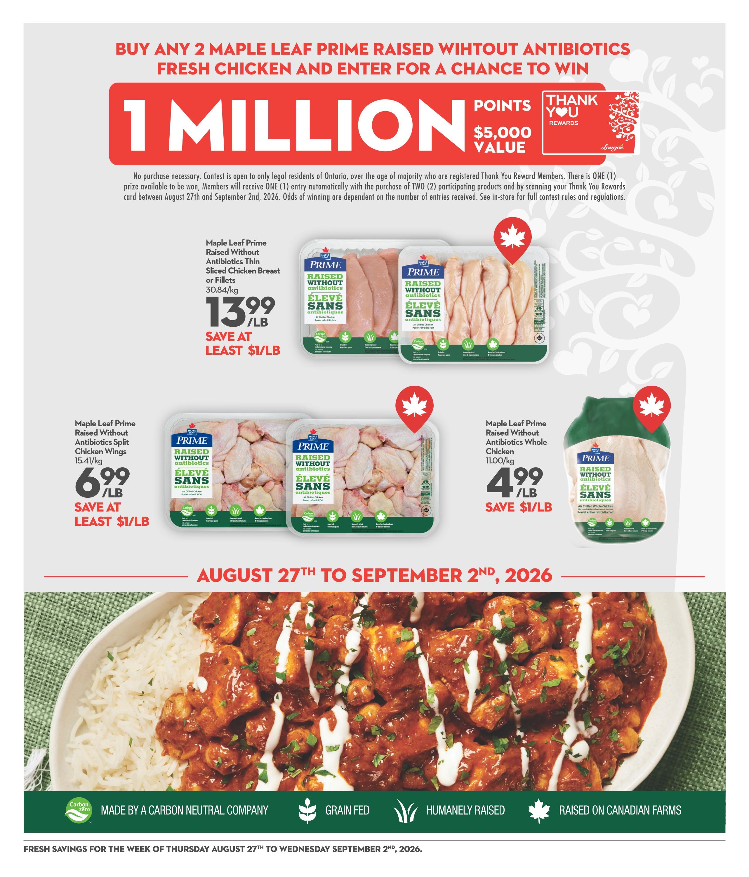 Longo's Flyer August 27 to September 2