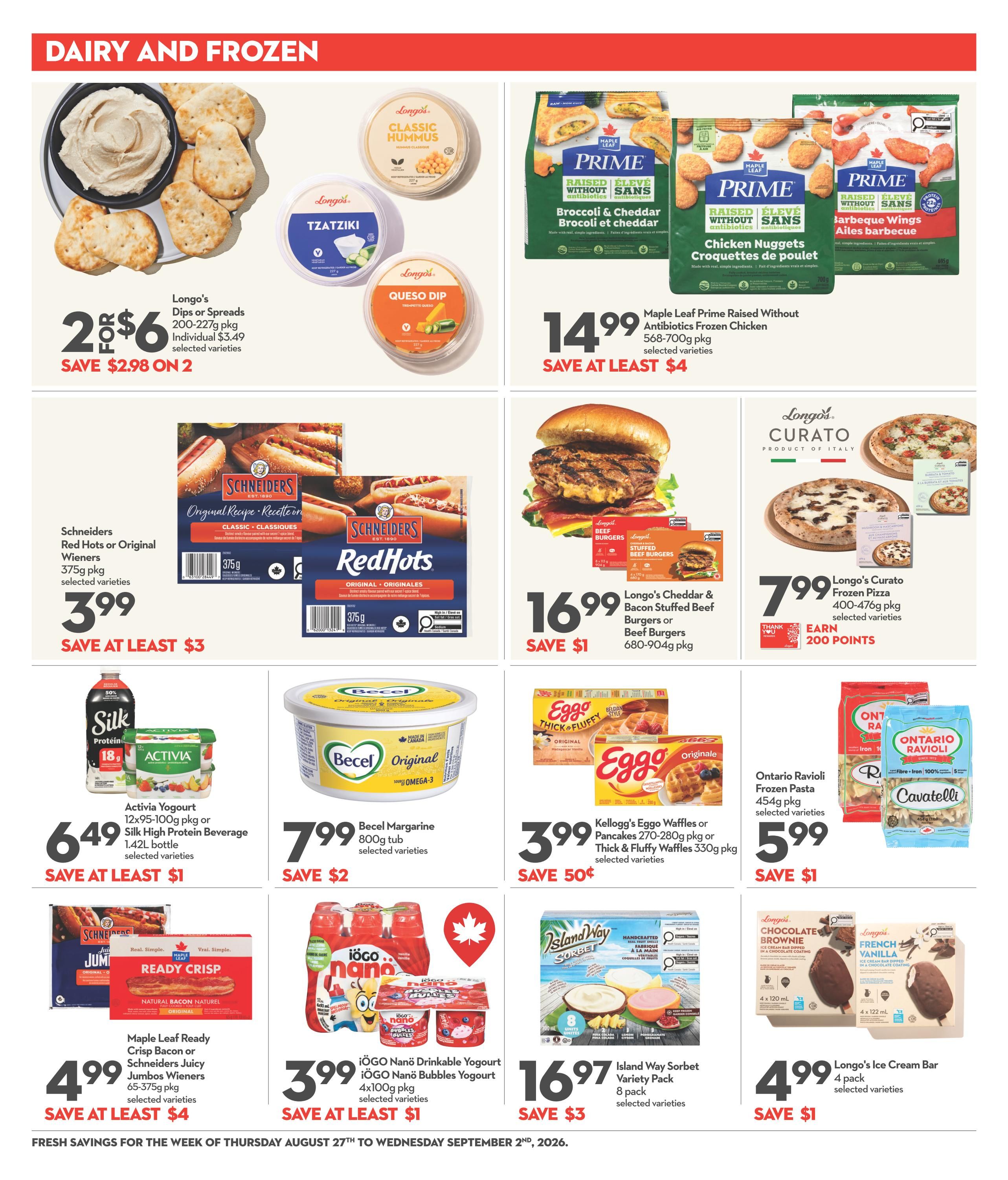 Longo's Flyer August 27 to September 2