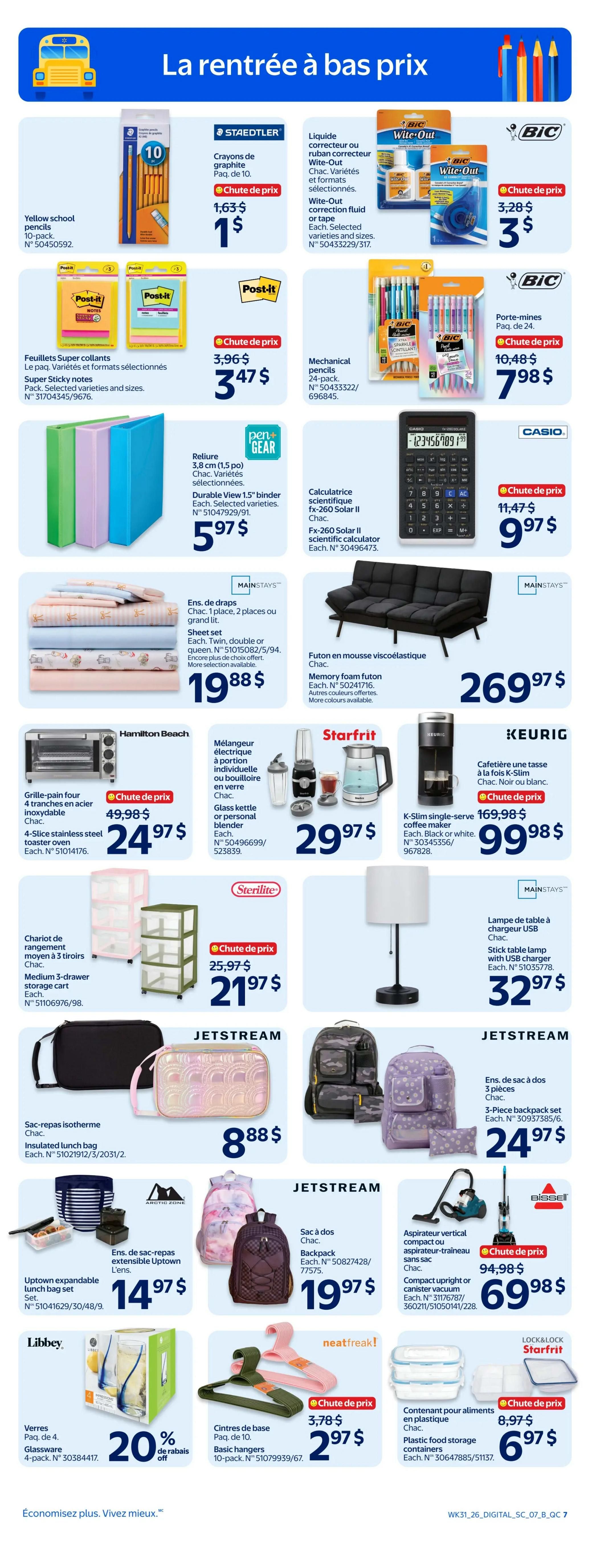 Walmart (QC) Flyer August 27 to September 2